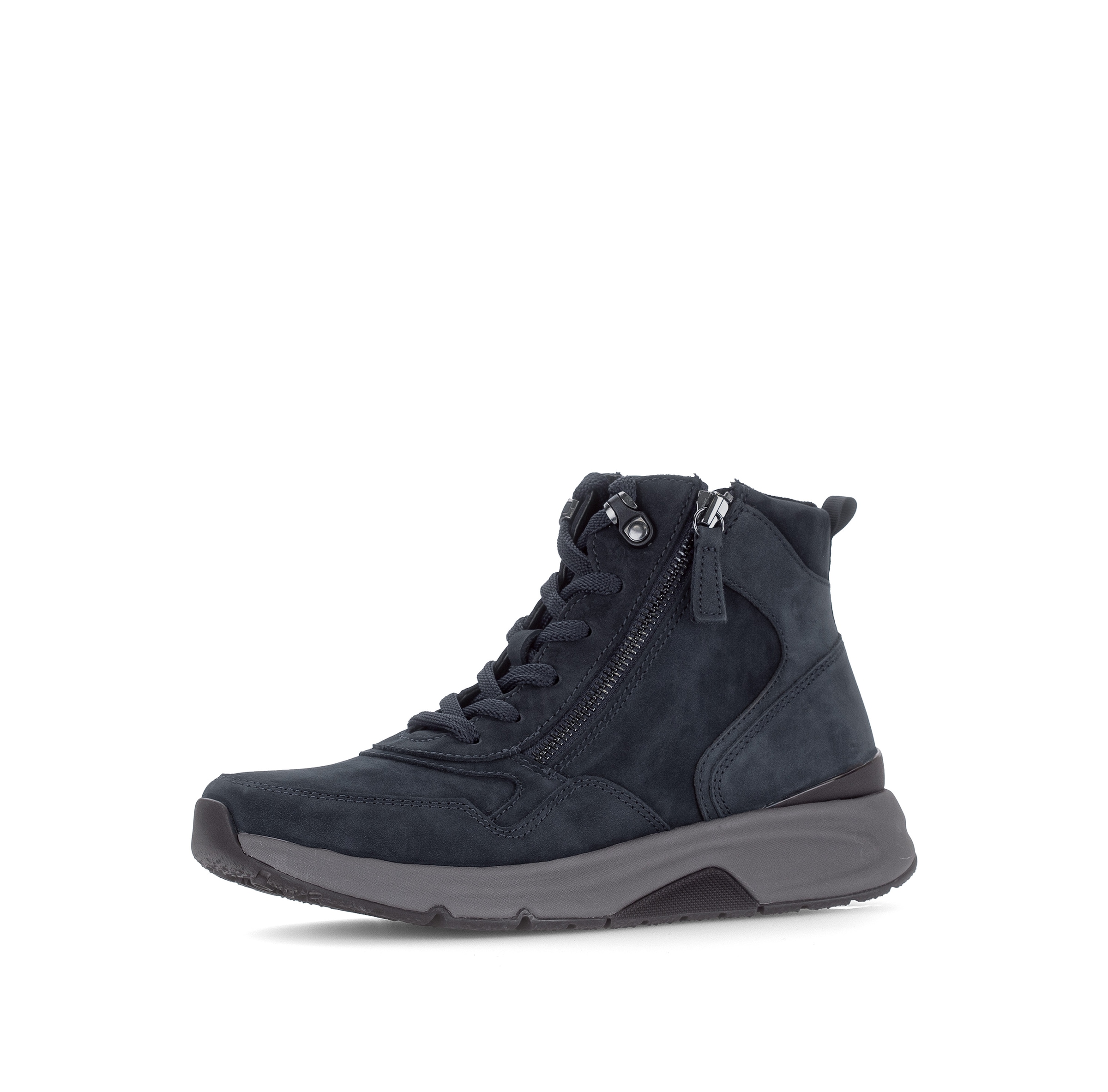Gabor Schnürboots  Keilabsatz, High Top-Sneaker mit zwei Reißverschlüssen