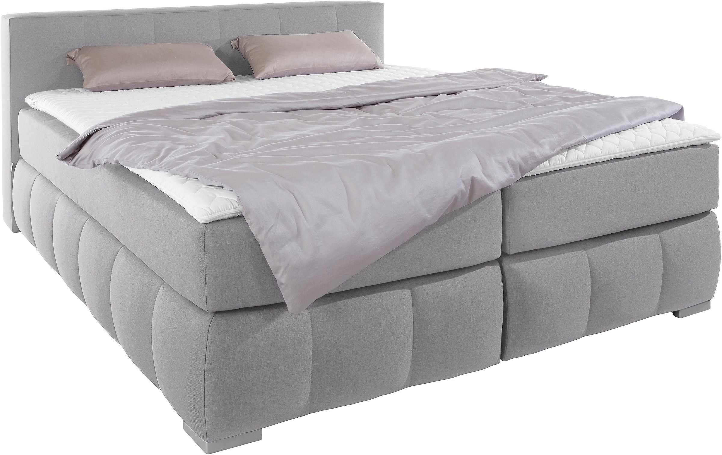 Guido Maria Kretschmer Home&Living Boxspringbett »Chelles«, inkl. Topper, in XXL- Überlänge 220 cm, Unterbox mit feine Wölbung