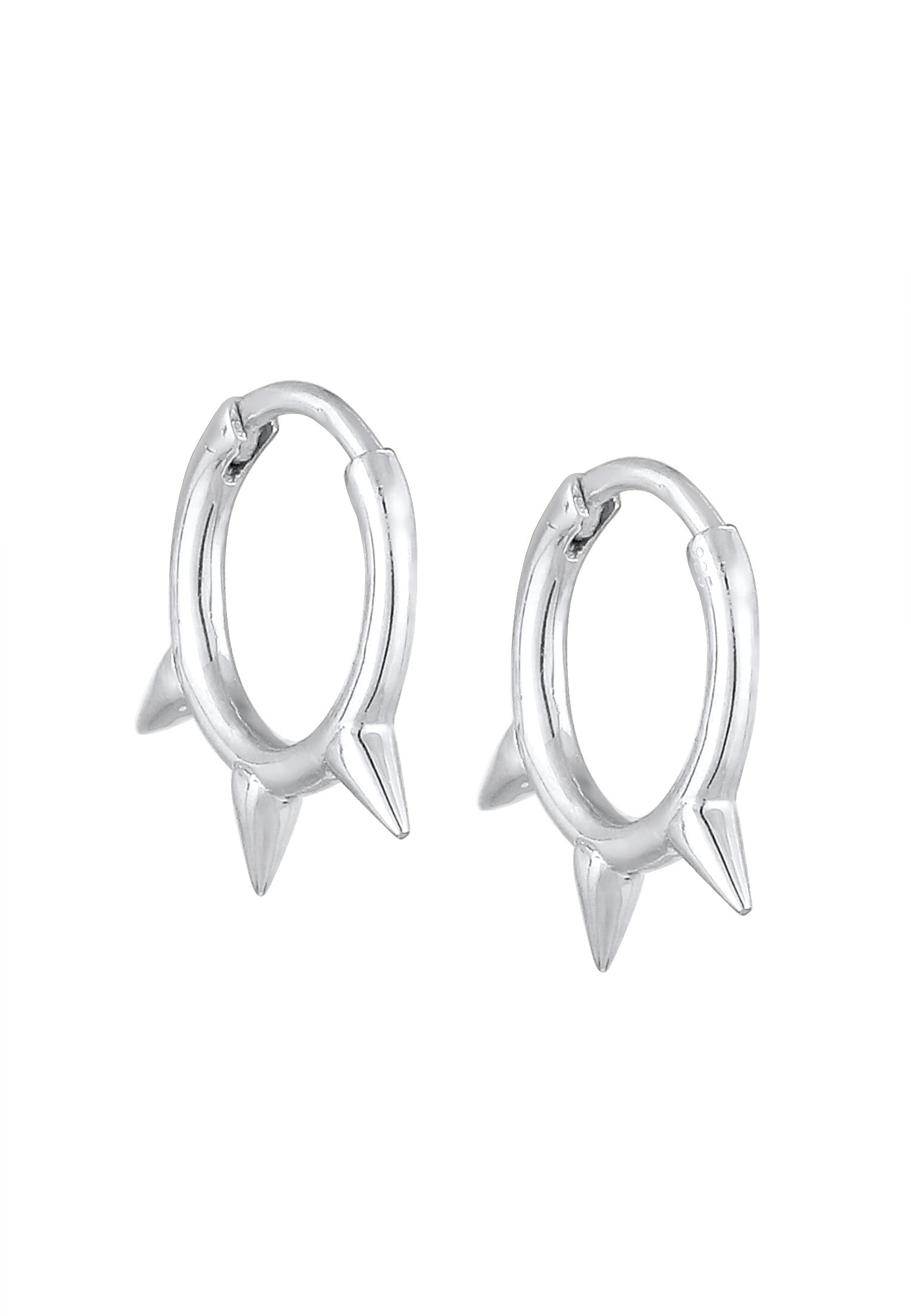 Elli Paar Creolen »Ohrringe Creolen Spikes Trend Must-Have Blogger 925 Silber«
