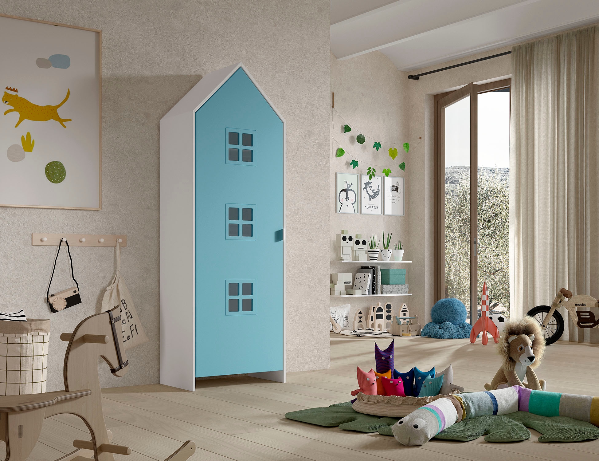 Vipack Kleiderschrank »Casami, mit trendiger Optik in zeitlosem Design« B/H/T ca. 57,6x171,3x37cm, Fronten in verschiedenen Farben erhältlich,  variable Innenausstattung und viel Stauraum