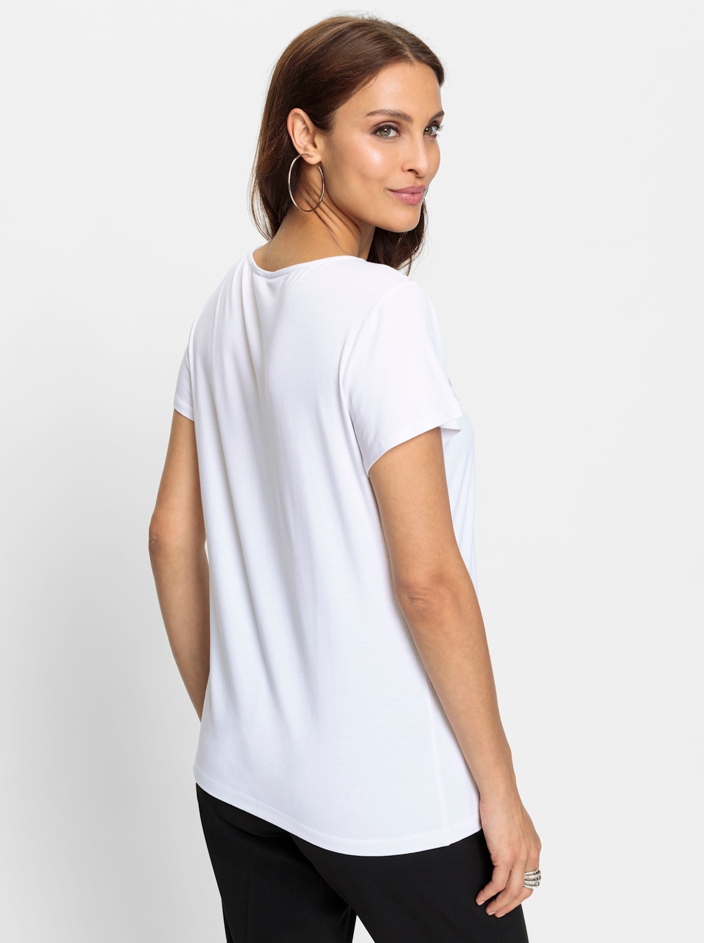 Lady Rundhalsshirt »Spitzen-Shirt«, (1 tlg.)