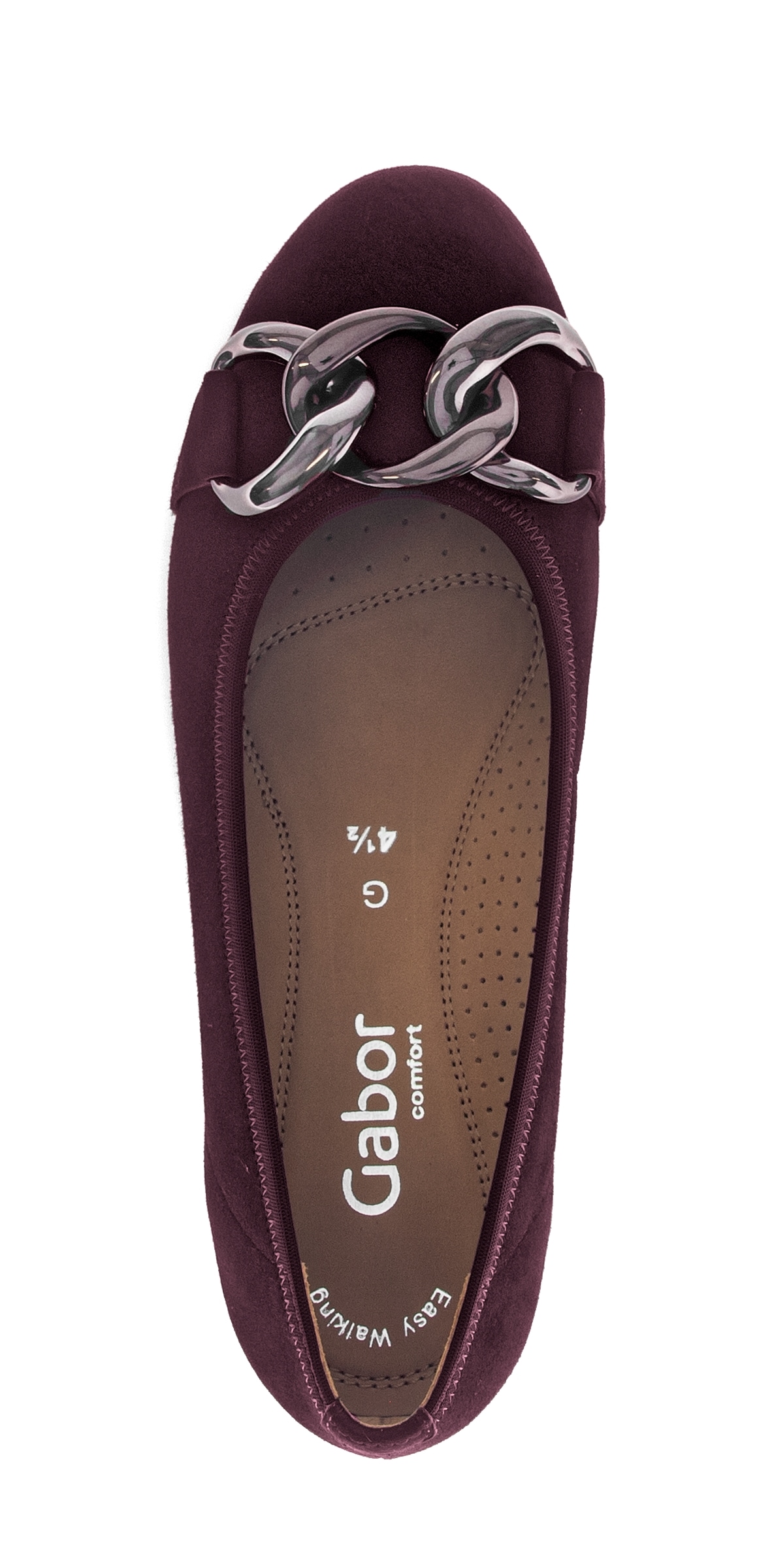 Gabor Ballerina »Florenz«, Businessschuh, Schlupfschuh mit Elastikeinfass, Weite G