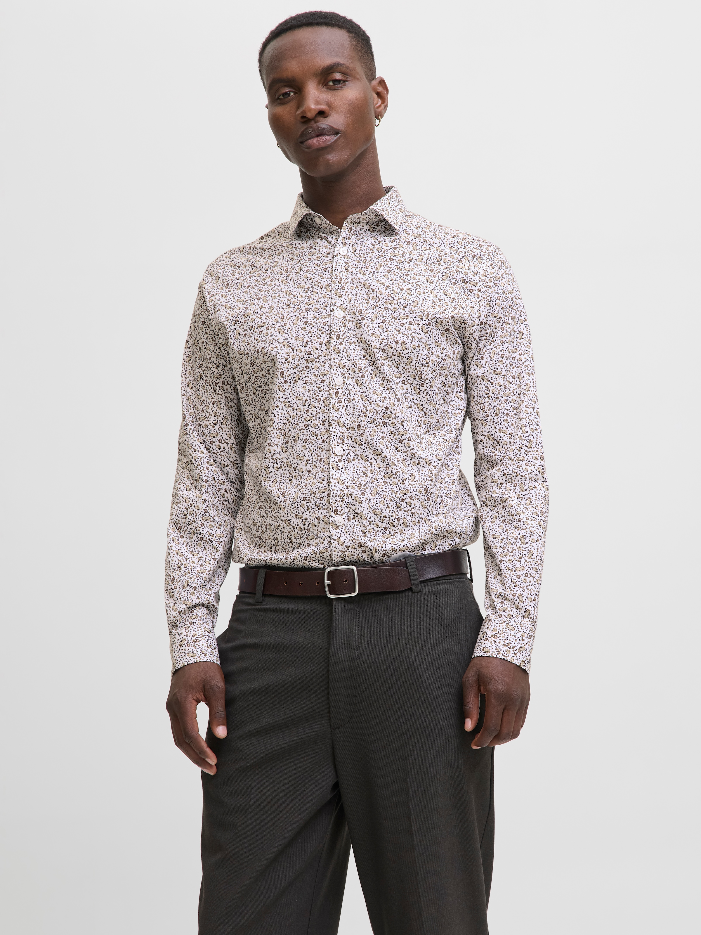 Jack & Jones Langarmhemd »JPRBLABLACKPOOL STRETCH AOP LS SHIRT SN«