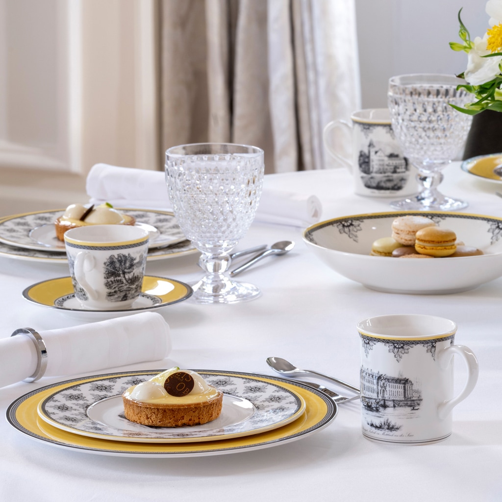 Villeroy & Boch Tasse »Frühstückstasse mit Untertasse Audun Ferme 350 ml bunt«