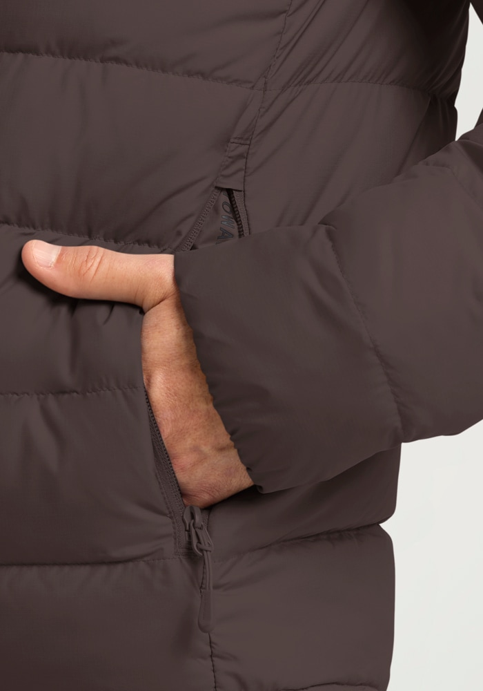 Jack Wolfskin Daunenjacke »ATHER DOWN HOODY M RDS« mit Kapuze