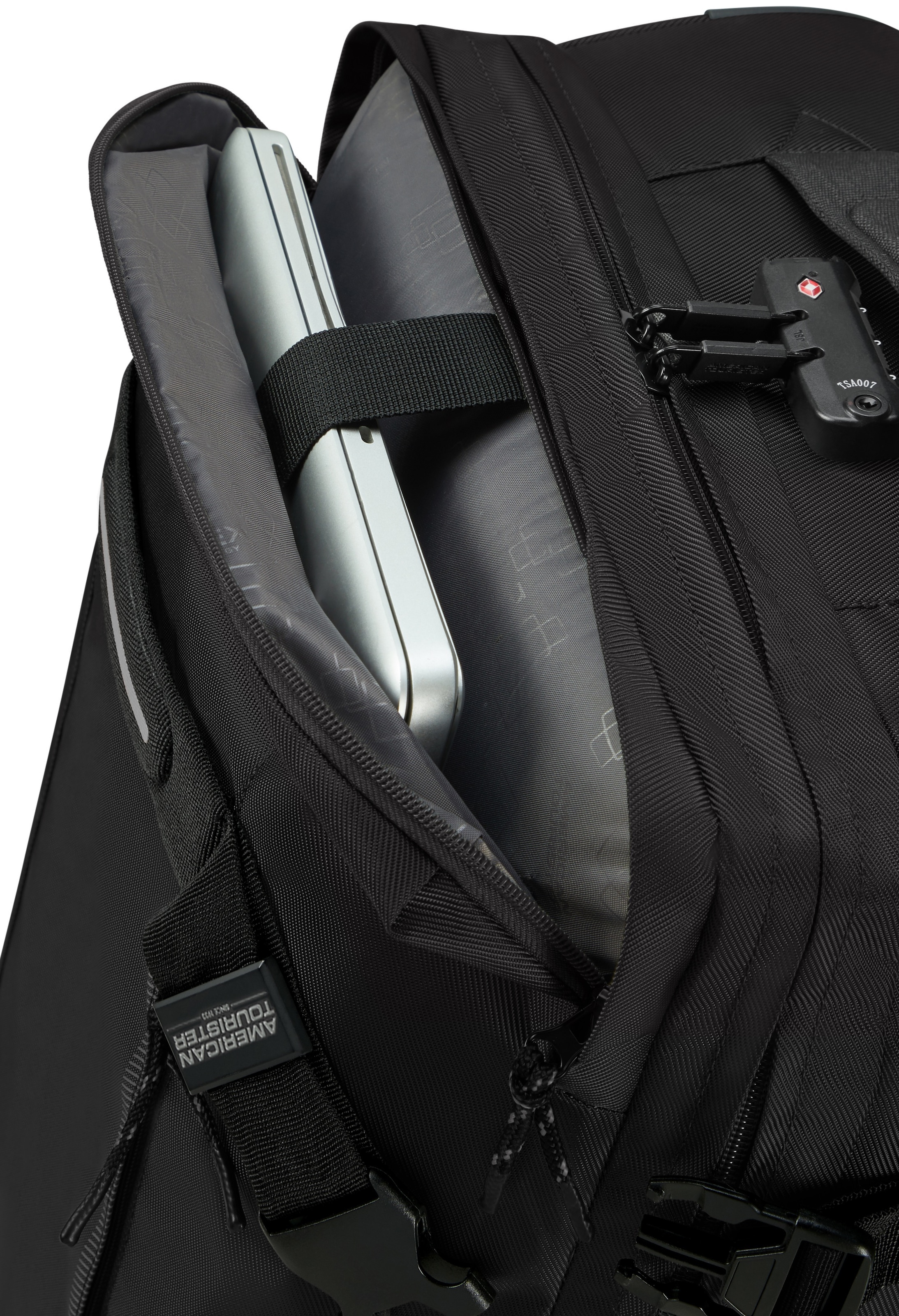 American Tourister® Reisetasche »URBAN TRACK 55«, Handgepäcktasche Reisetasche Rollen Laptopfach Rucksacktragegurte