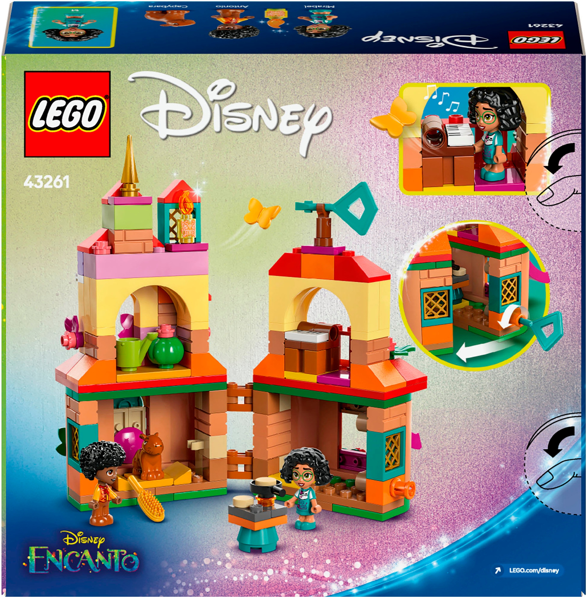 LEGO® Konstruktionsspielsteine »Encanto Mini-Haus (43261), LEGO Disney Classic«, (186 St.), Made in Europe
