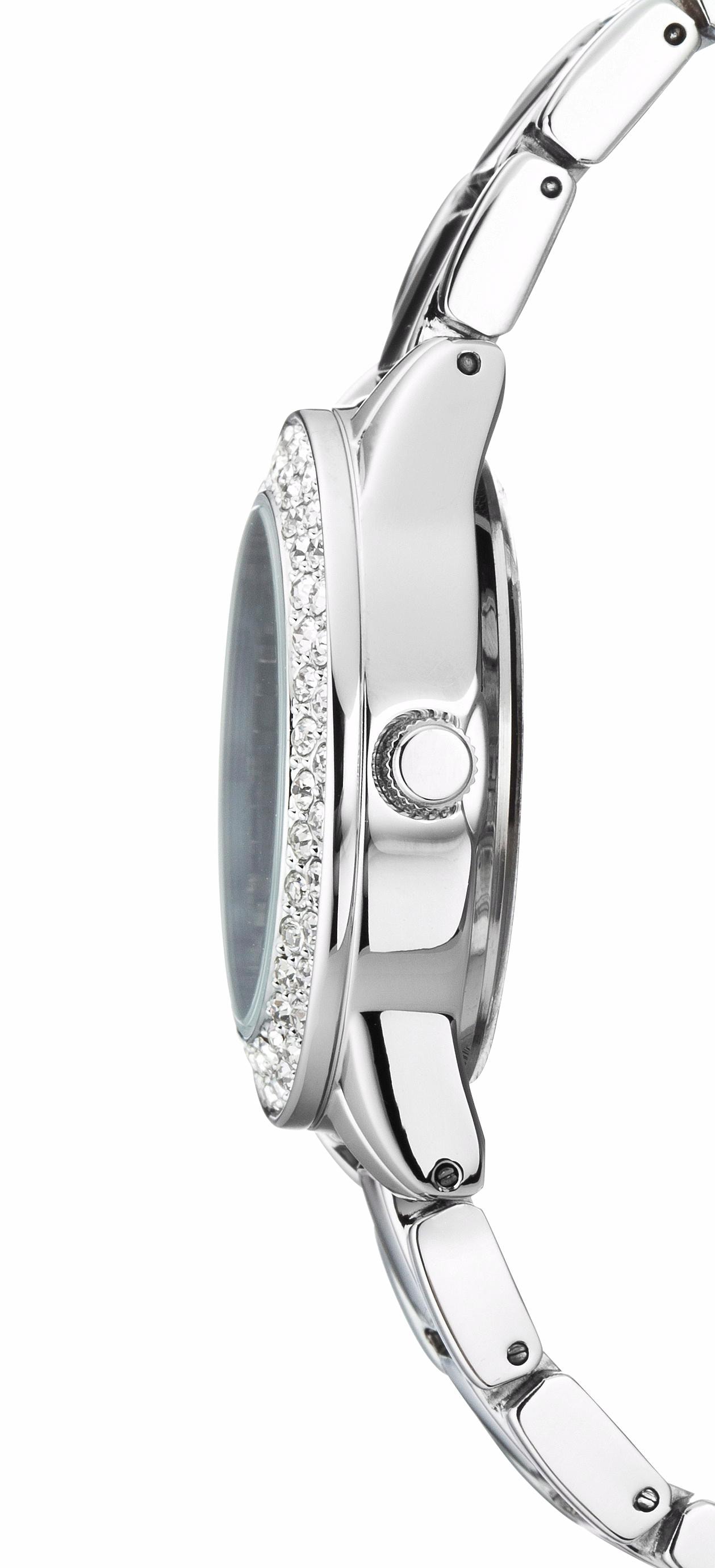 Buffalo Quarzuhr, (Set, 2 tlg., mit 2-reihigem Armband), Armbanduhr, Damenuhr, ideal auch als Geschenk