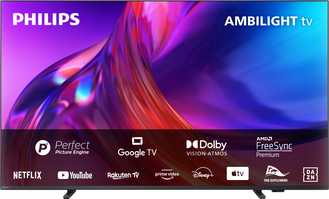 Philips LED-Fernseher »65PUS8548/12«, 164 cm/65 Zoll, 4K Ultra HD, Android  TV-Google TV-Smart-TV, 3-seitiges Ambilight kaufen bei OTTO