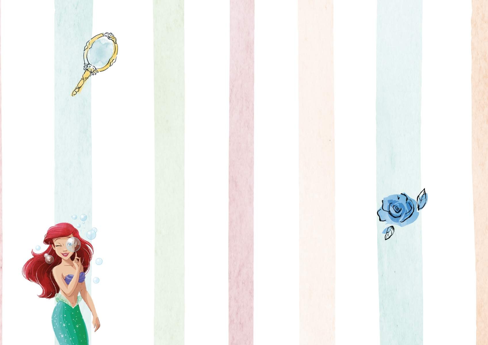 Komar Vliestapete »Disney Princesses Charmix« bedruckt glatt Rolle mit 212 x 250 cm