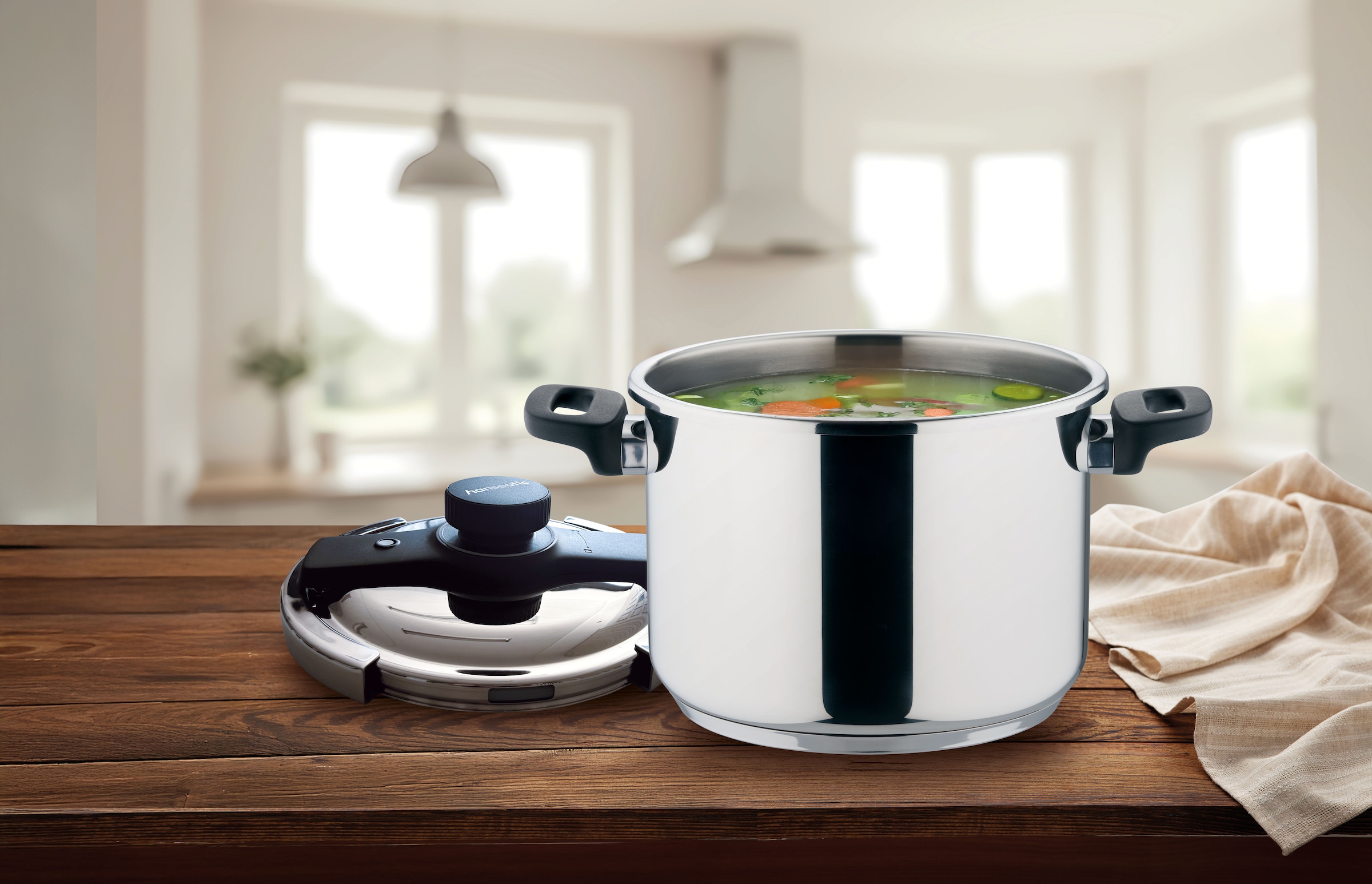 Hanseatic Schnellkochtopf »hanseatic« 4 Stk. tlg. Edelstahl 18/10