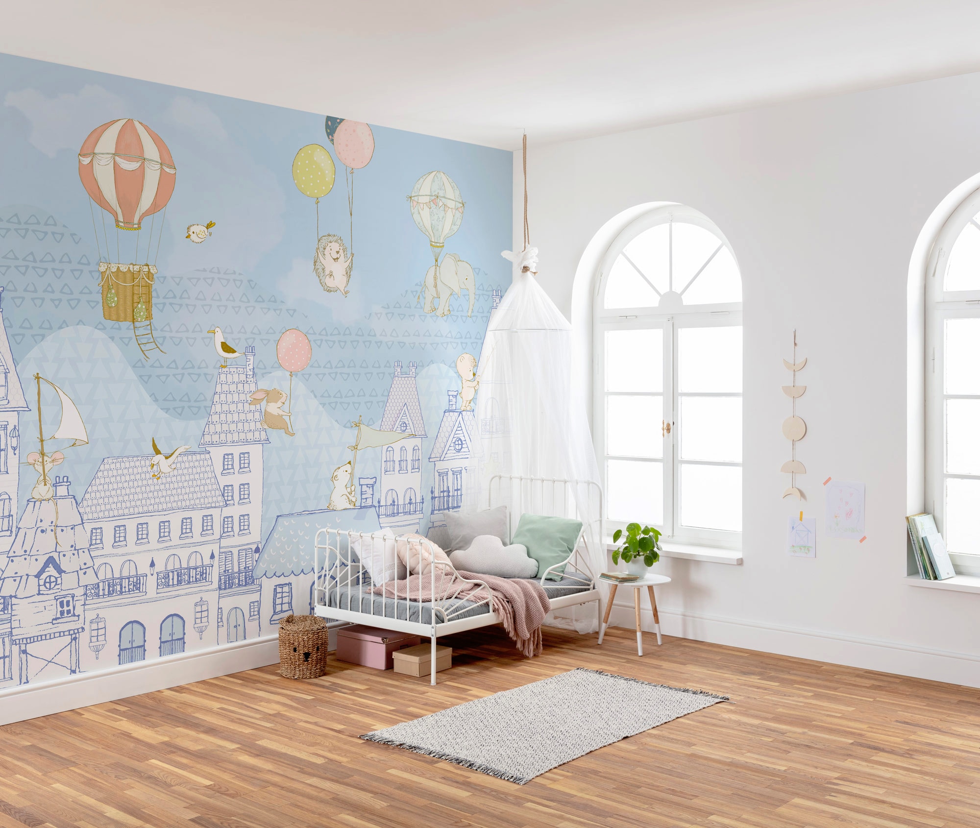 Komar Vliestapete »Digitaldruck Vlies - Rooftop Ralley - Größe 350 x 250 cm«, bedruckt, Wohnzimmer, Schlafzimmer