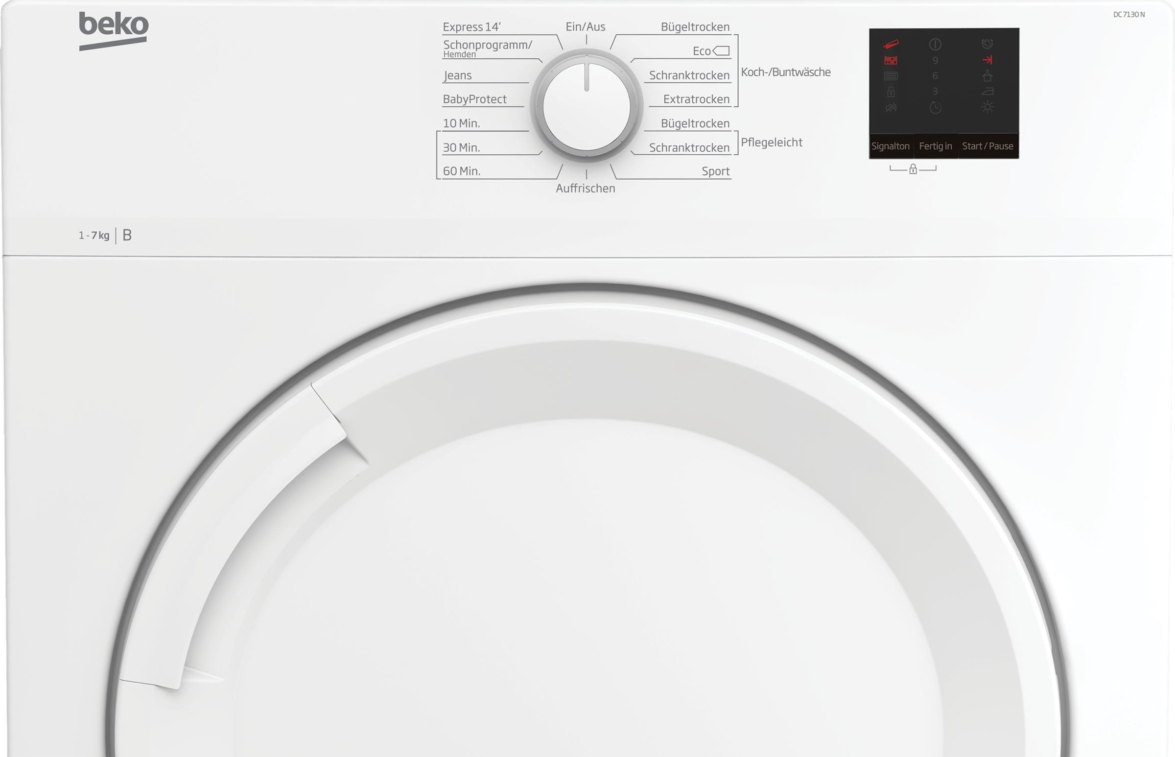 BEKO Kondenstrockner »DC 7130 N«, 7 kg