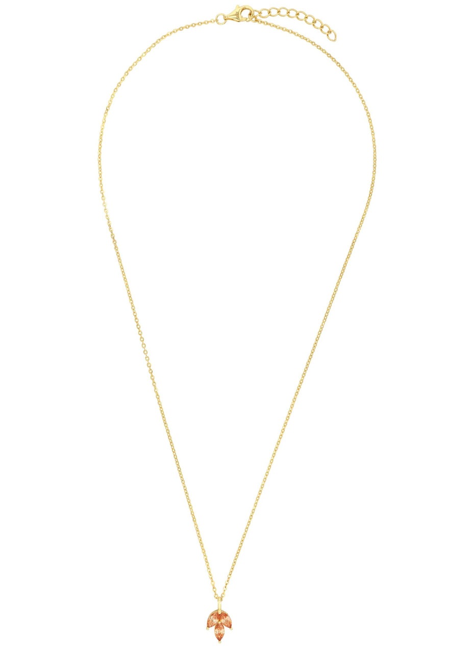 Amor Kette mit Anhänger »Blüte, 2037005«, mit Zirkonia (synth.)
