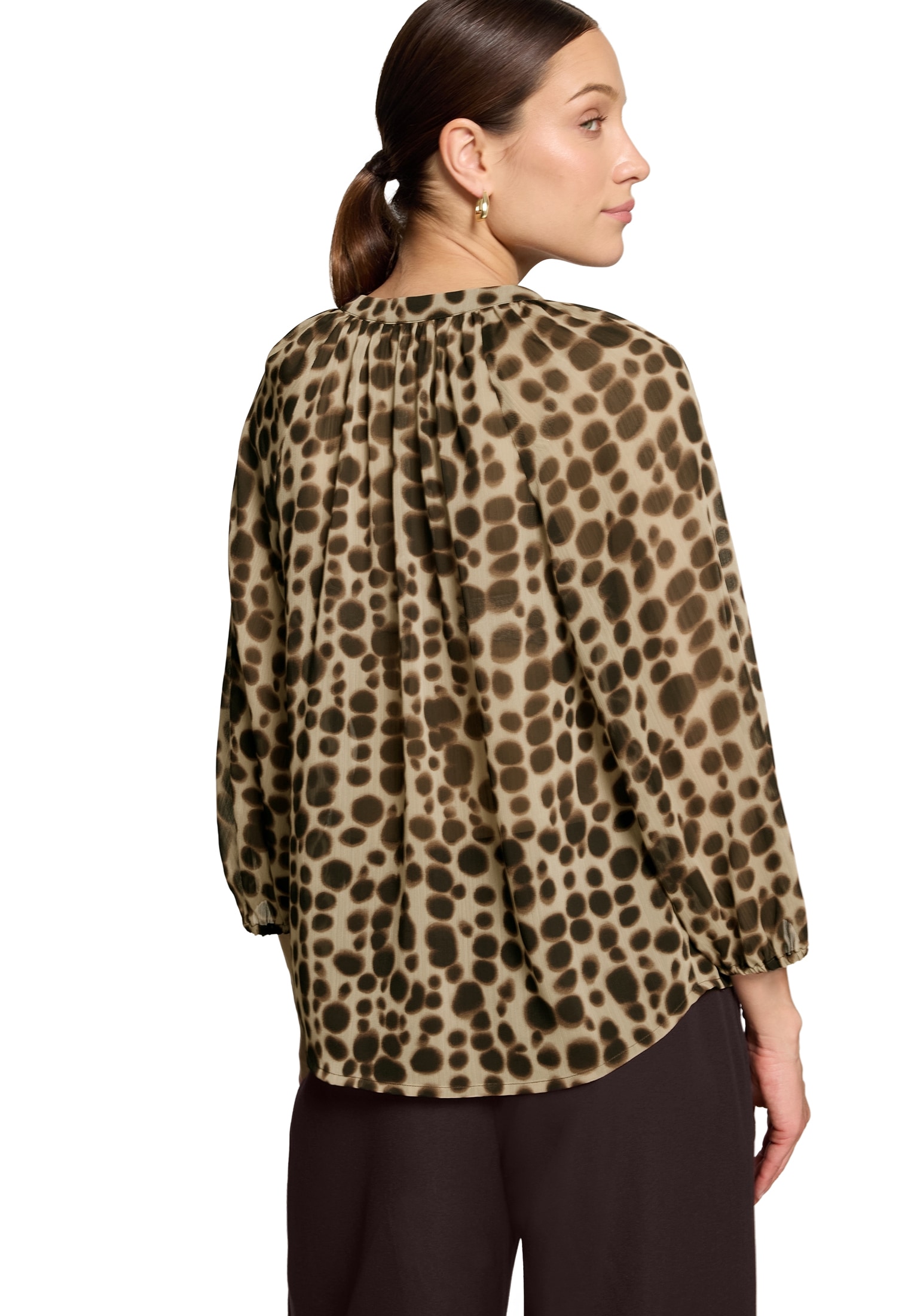 Zero Schlupfbluse »Schlupfbluse im Leo-Look«