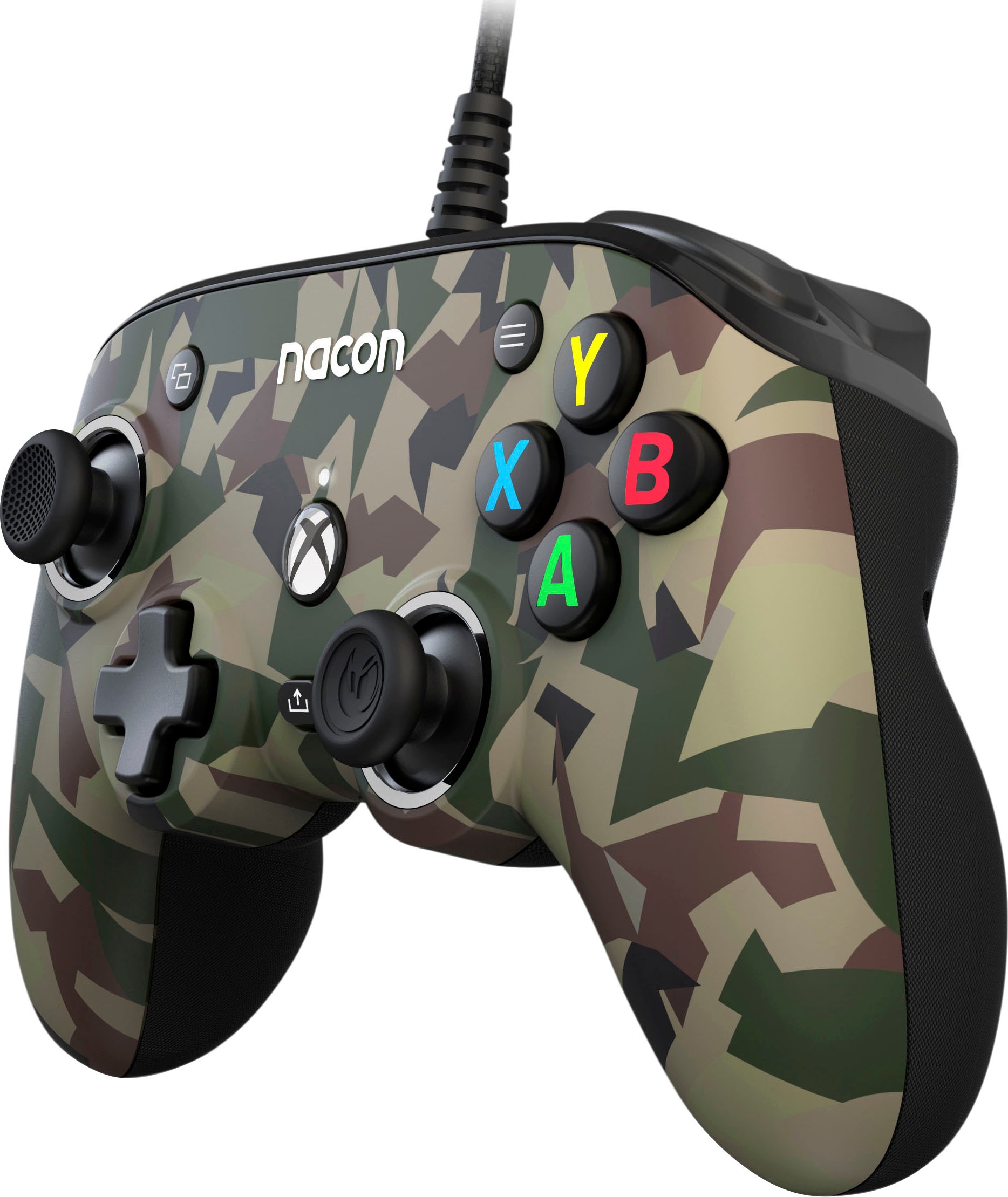 nacon Gaming-Controller »NA010350 Xbox Compact Controller PRO, kabelgebunden, 3D-Klang«, personalisierbar, camoflage forest