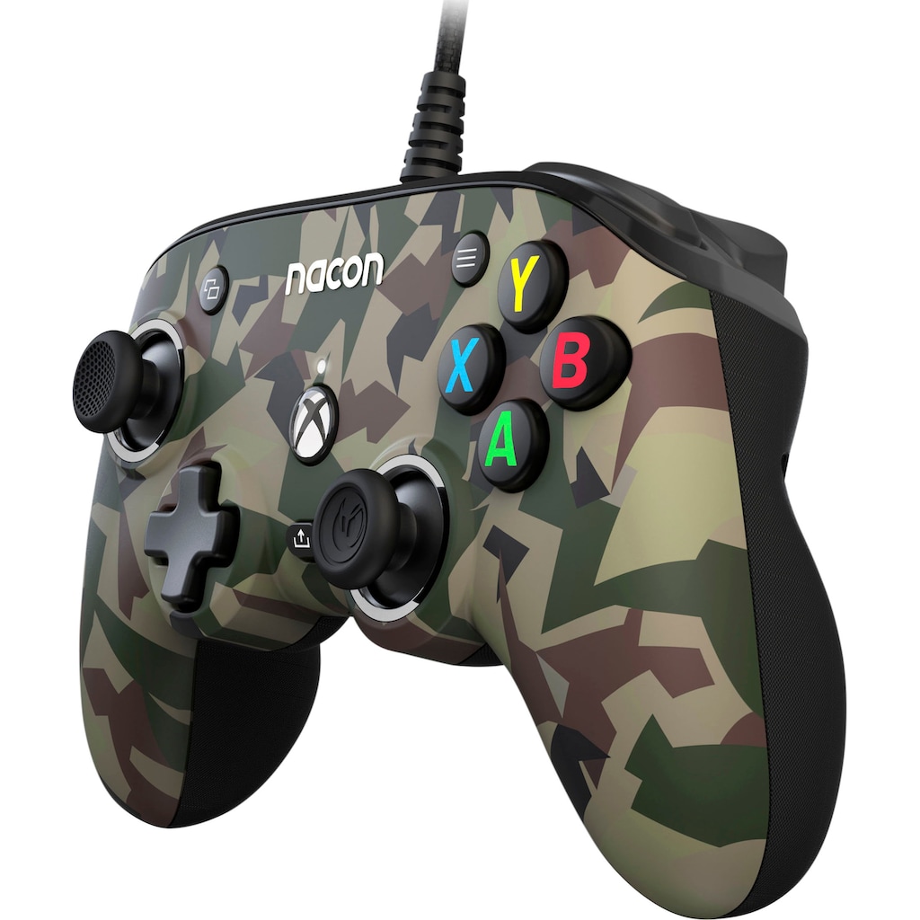 nacon Gaming-Controller »NA010350 Xbox Compact Controller PRO, kabelgebunden, 3D-Klang«, personalisierbar, camoflage forest