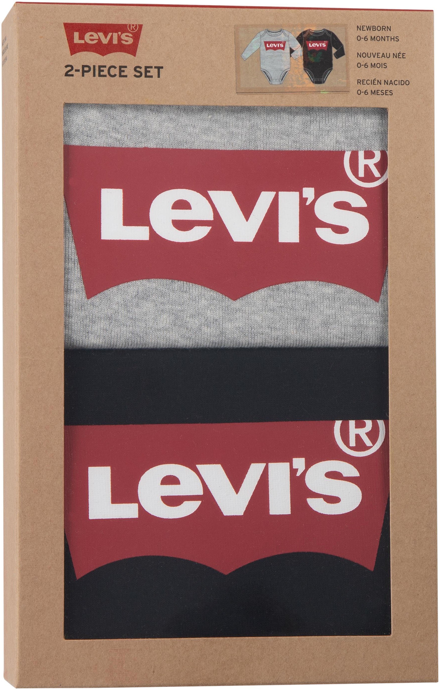 Levi's® Kids Langarmbody »LS 2PK BATWING BODYSUIT«, UNISEX