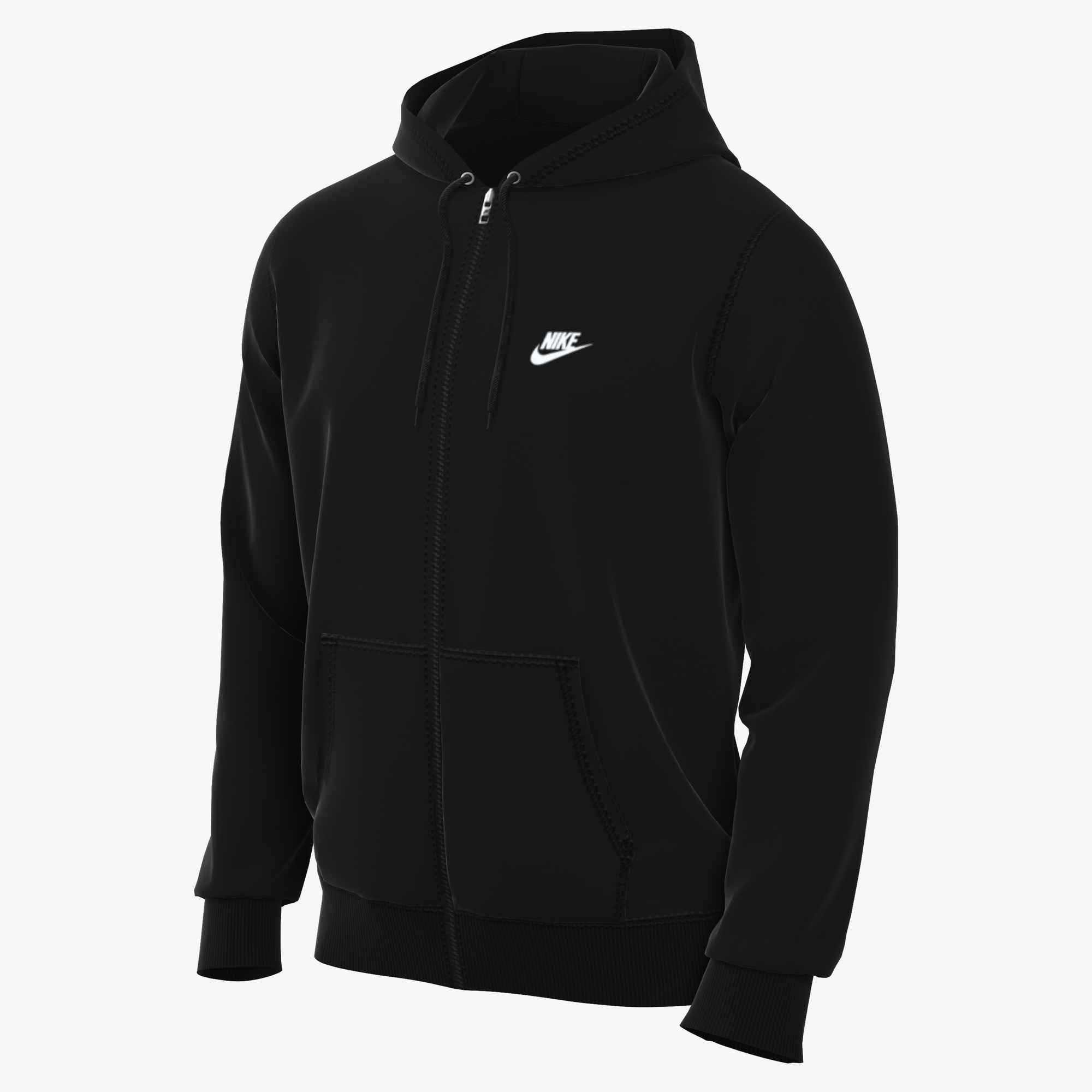 Nike Sportswear Kapuzensweatshirt »M NK CLUB FT FZ HOODIE«, mit Kapuze, Rundhalsausschnitt
