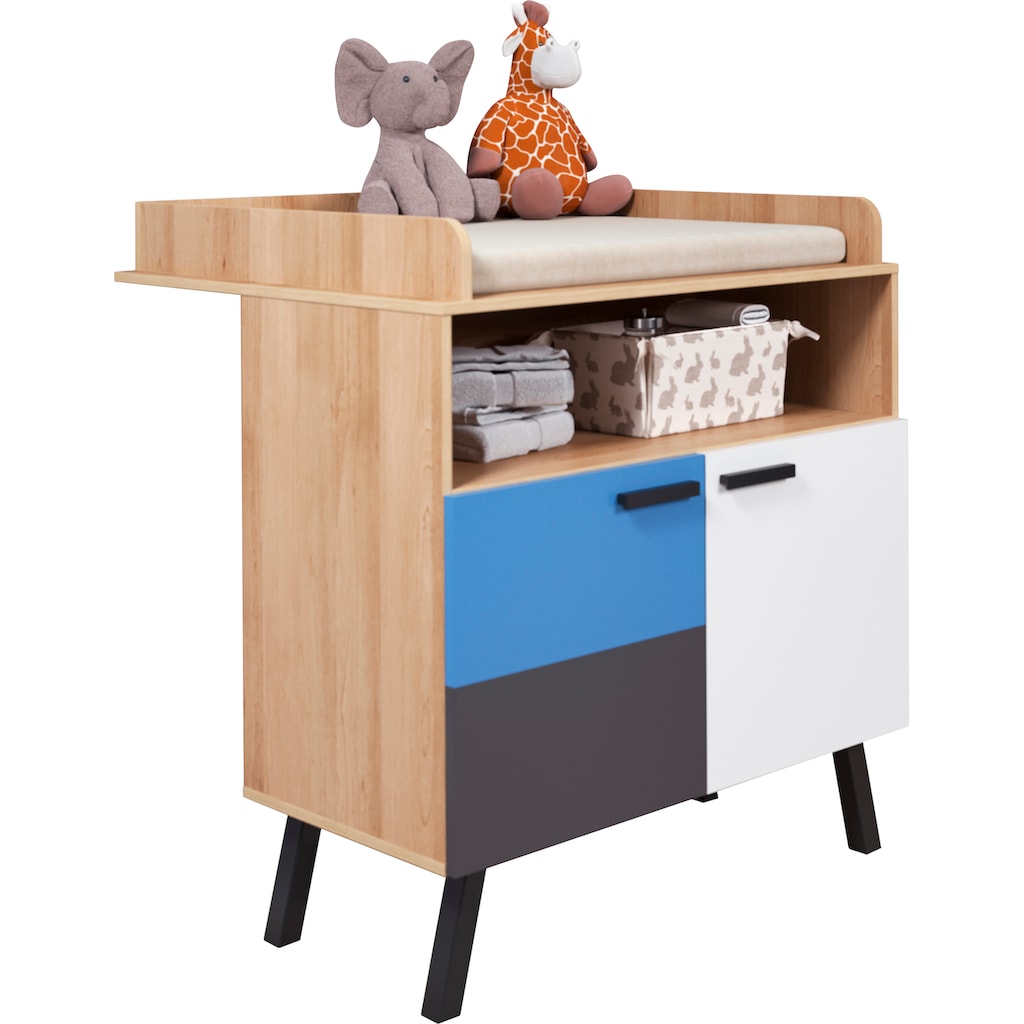 trendteam Babymöbel-Set »Mats«, (Set, 3 St., Bett, Wickelkommode, Schrank)