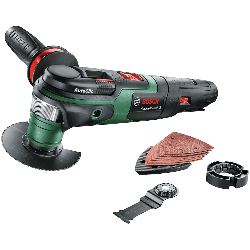 Bosch Home & Garden Akku-Multifunktionswerkzeug »AdvancedMulti 18«, (Set)