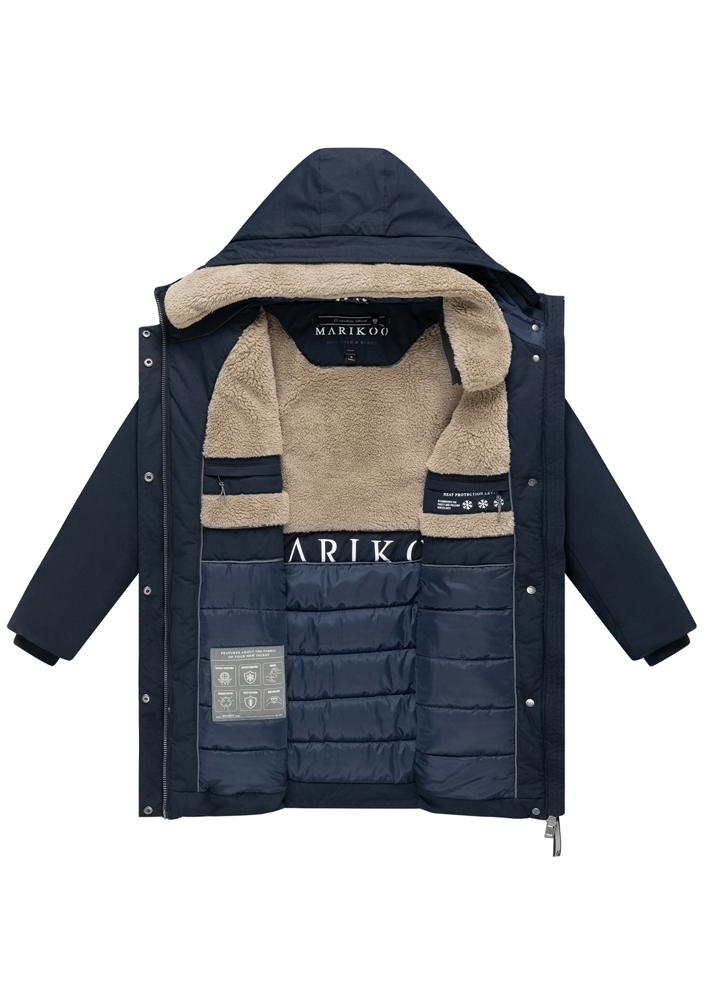 Marikoo Winterjacke »Marikoo Calistaa Damen Parka N140«