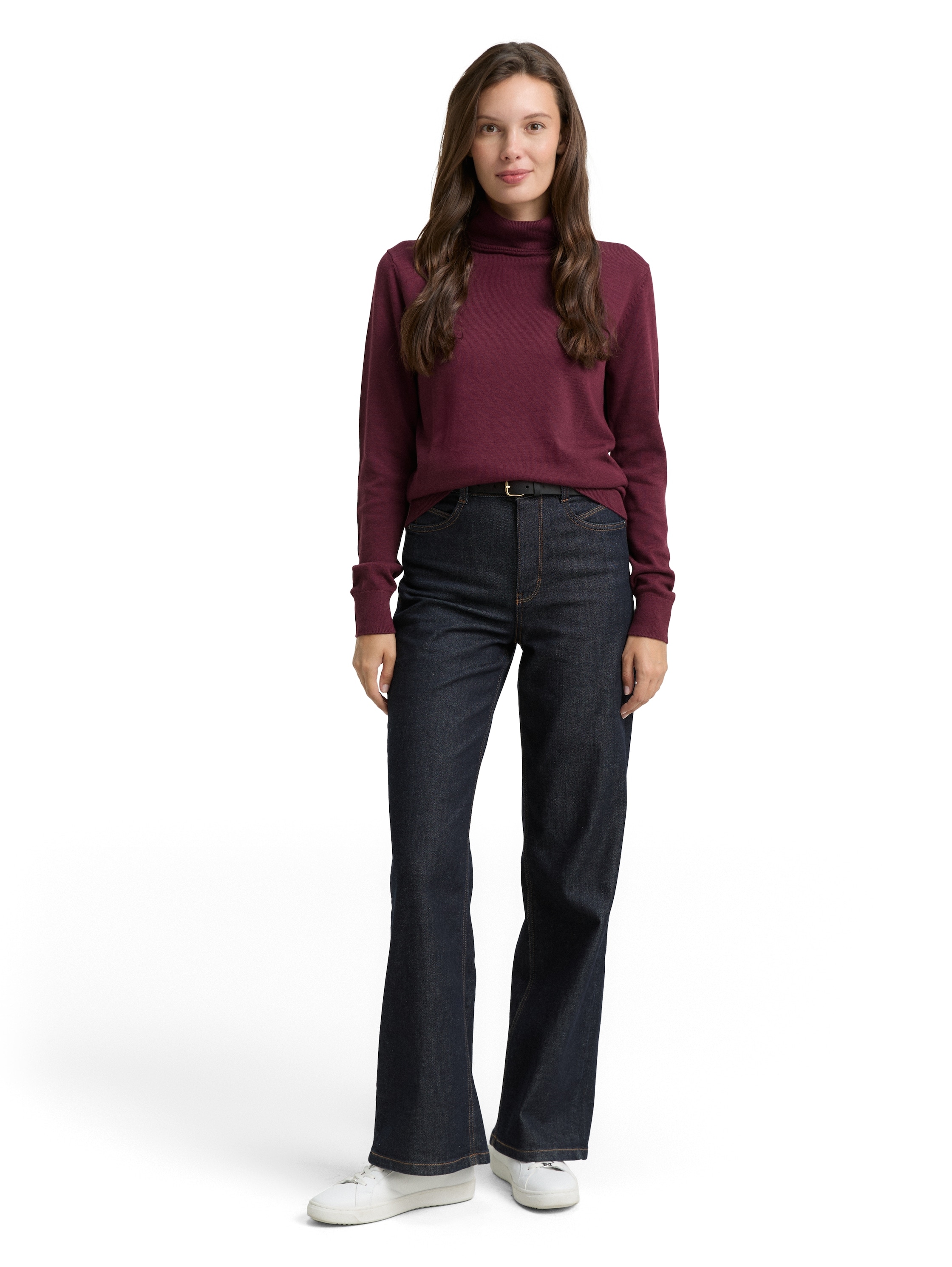 TOM TAILOR Rollkragenpullover, mit Rippbündchen