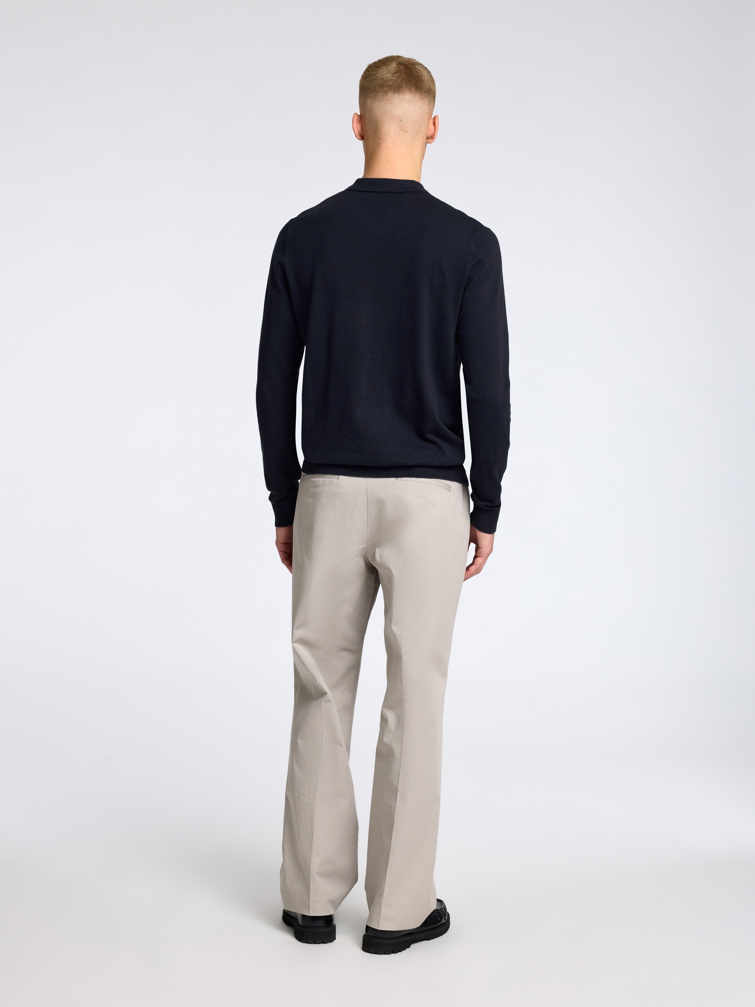 SELECTED HOMME Polokragenpullover »SLHBERG LS HALF ZIP POLO NOOS«