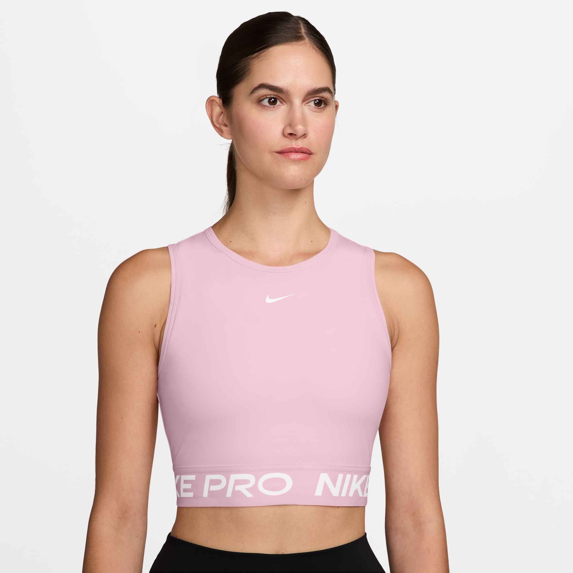 Nike Tanktop »PRO DF 365 CROP TANK« mit Rundhalsausschnitt, aus Polyester und Elasthan, normaler Schnitt