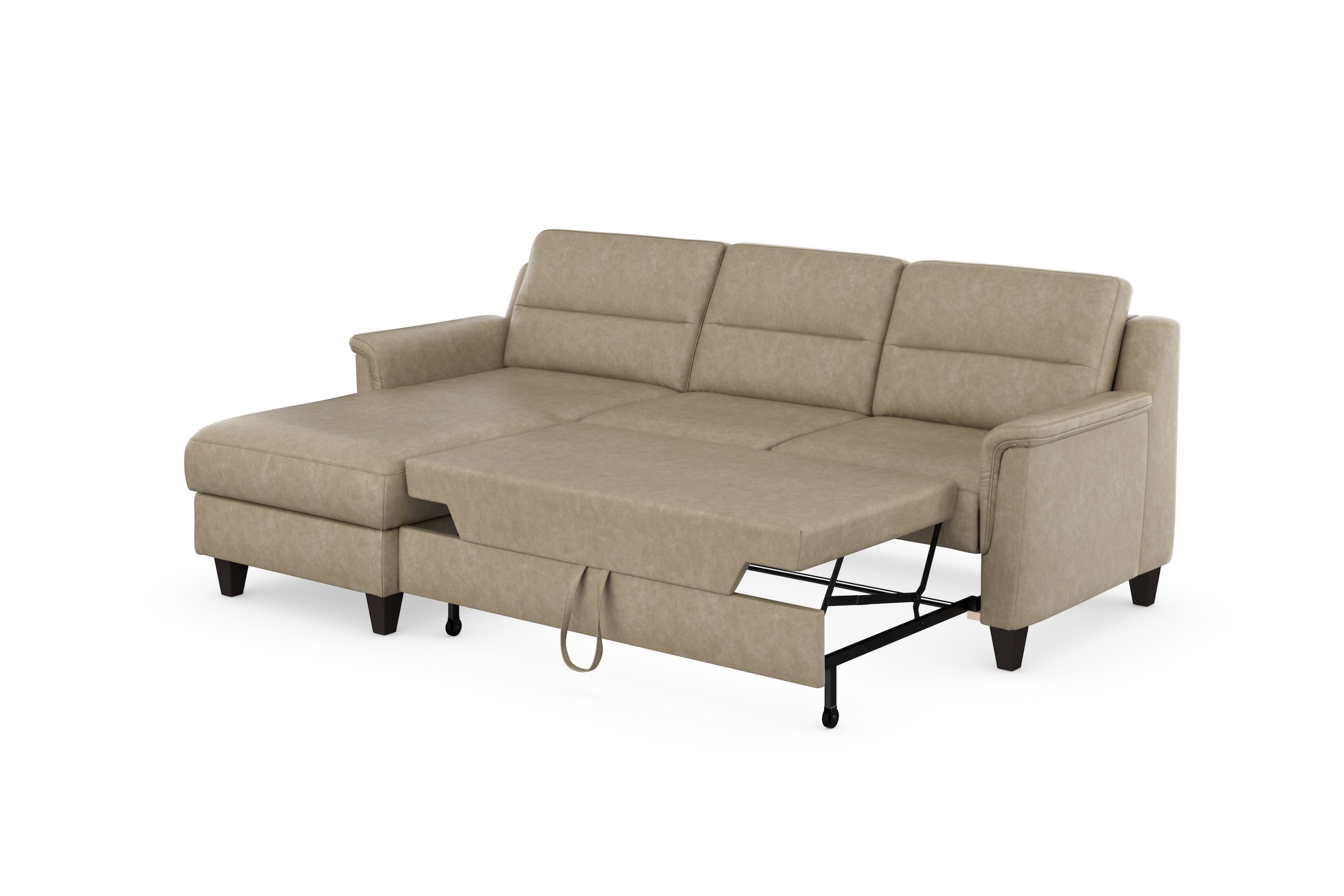 sit&more Ecksofa »Farö L-Form«, inklusive Federkern, wahlweise mit Bettfunktion und Bettkasten
