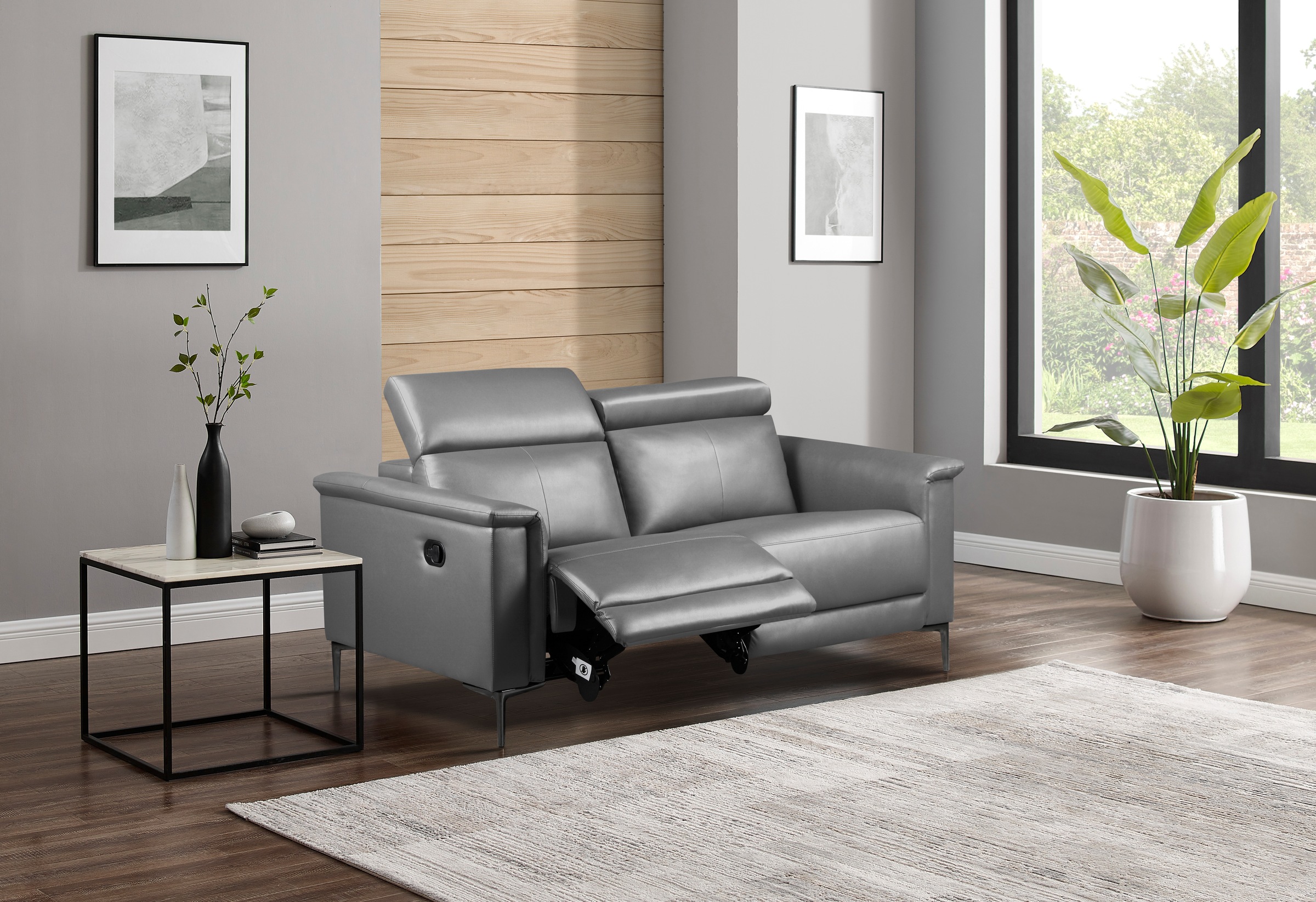 Places of Style 2-Sitzer »Lund«, manueller od. elektrischer Relaxfunktion und USB-A