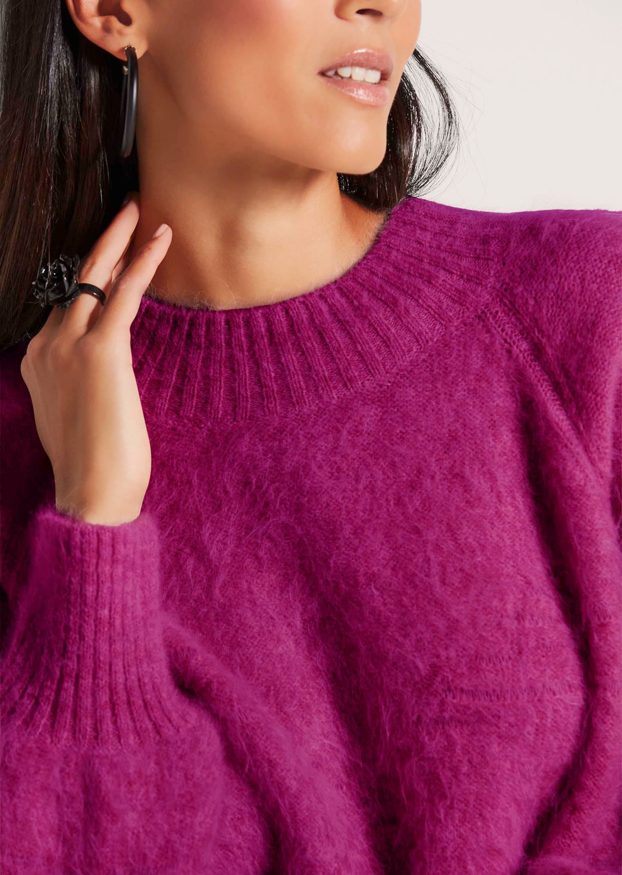 MADELEINE Longpullover »Pullover Stehkragen-Pullover«