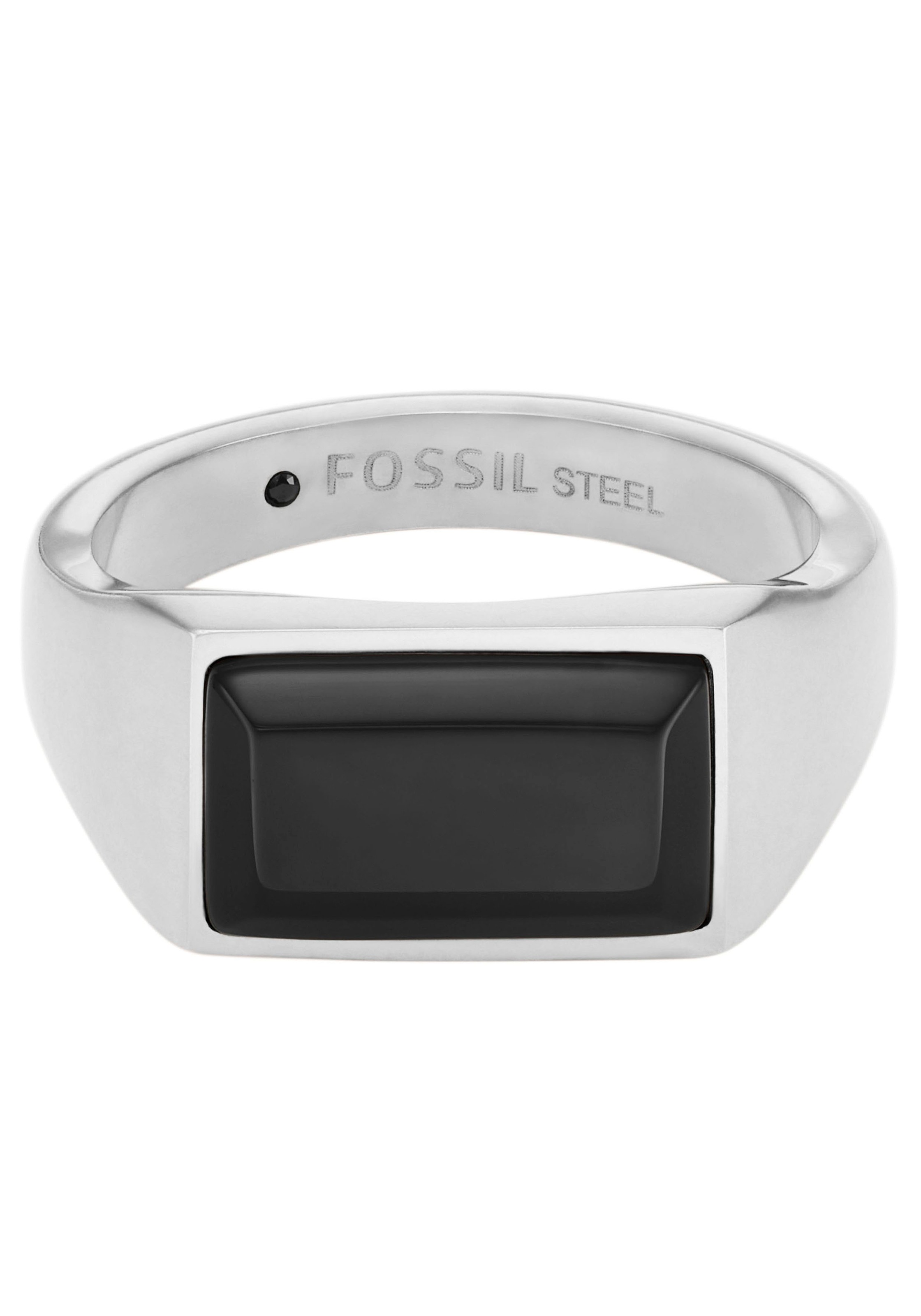 Fossil Fingerring »JEWELRY ALL STACKED UP, JF04603040, JF04605710«, mit Agate