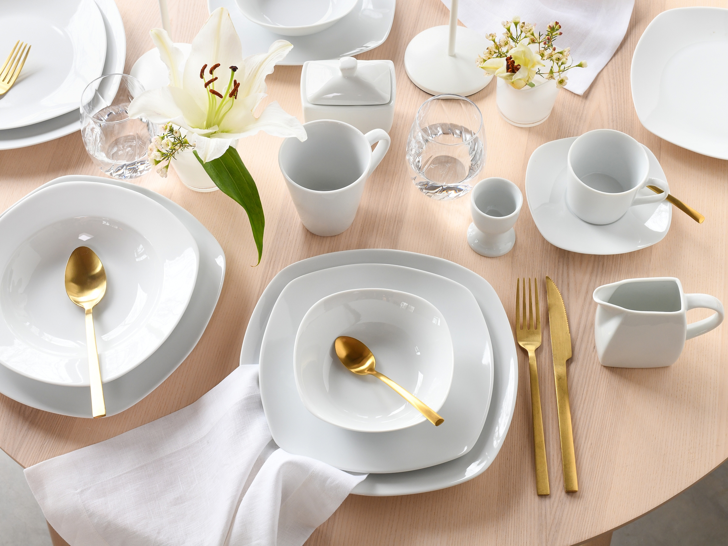 OTTO home Geschirr-Set »Arrianna« Moderne Optik, Zeitloses Design, Beliebig kombinierbar