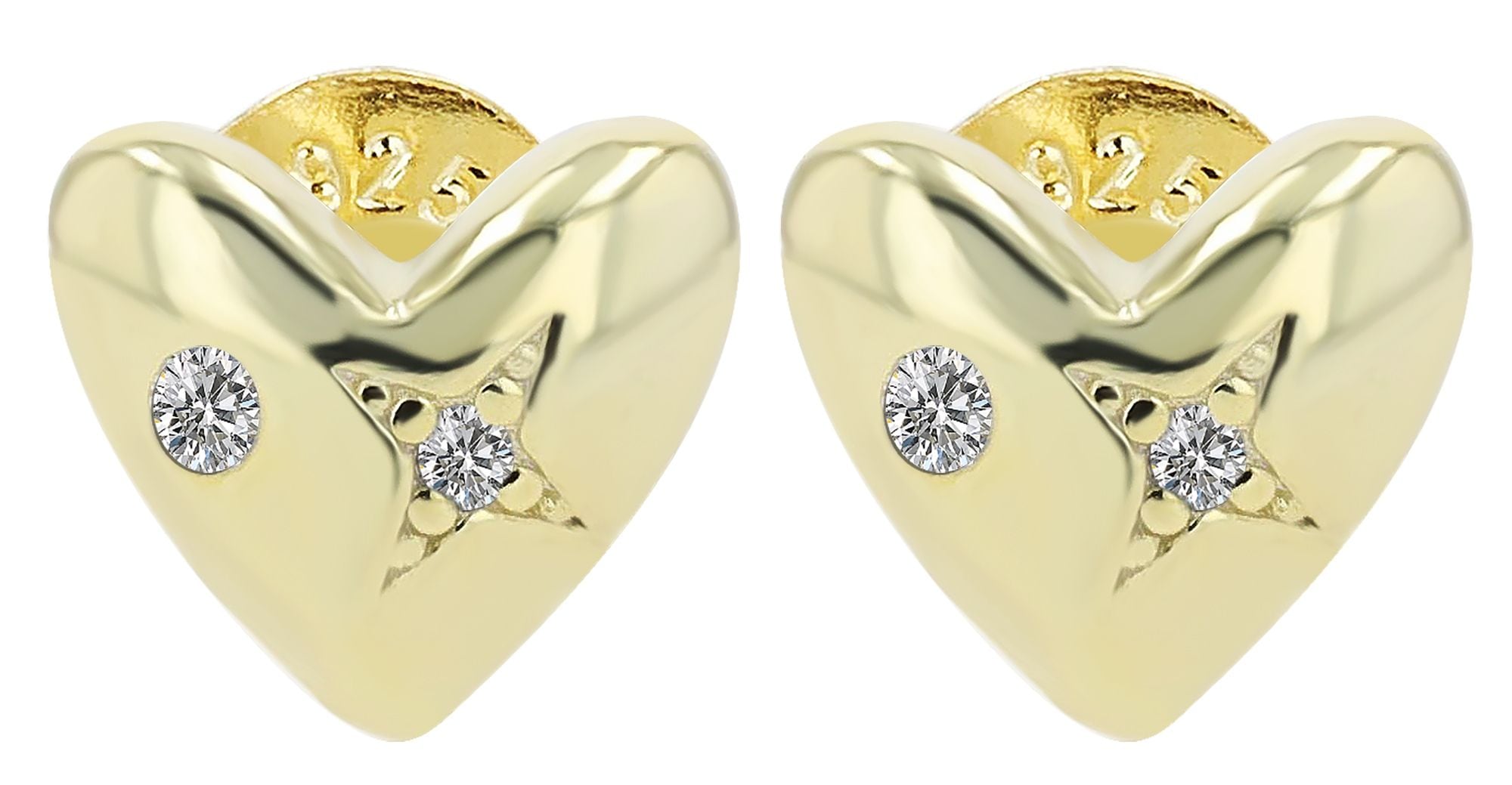 Adelia´s Paar Ohrstecker »Damen Ohrringe ¿ Ohrstecker aus 925 Silber mit Zirkonia«
