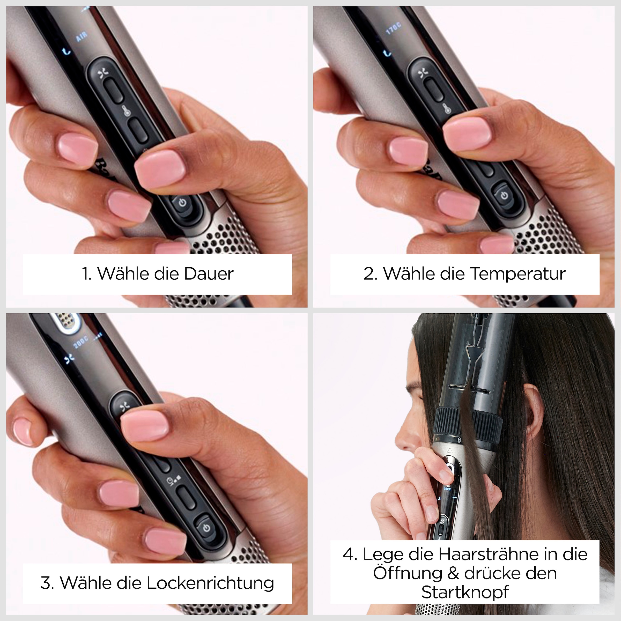 BaByliss Lockenstab »Style Secret Air Auto-Curler mit Heißluft, Lockenstab, C6688E« Keramik-Beschichtung Lockenstab automatisch für Locken und Blow-Out, Ohne Hitzeschäden