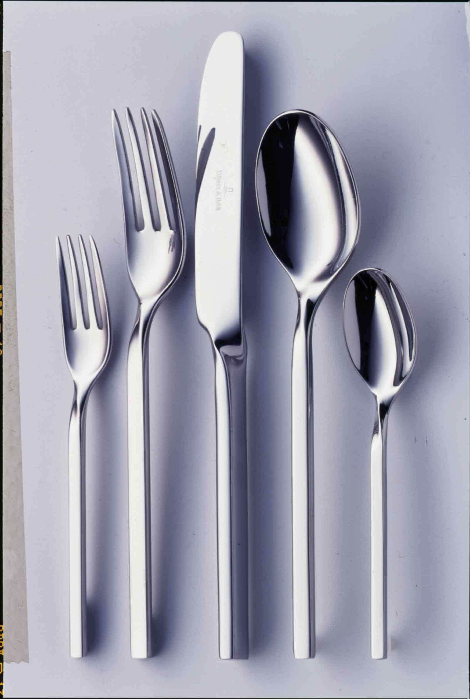 Villeroy & Boch Tafelgabel »Kuchengabel NewWave 15,5 cm 6er Set edelstahl« Spülmaschinenfest