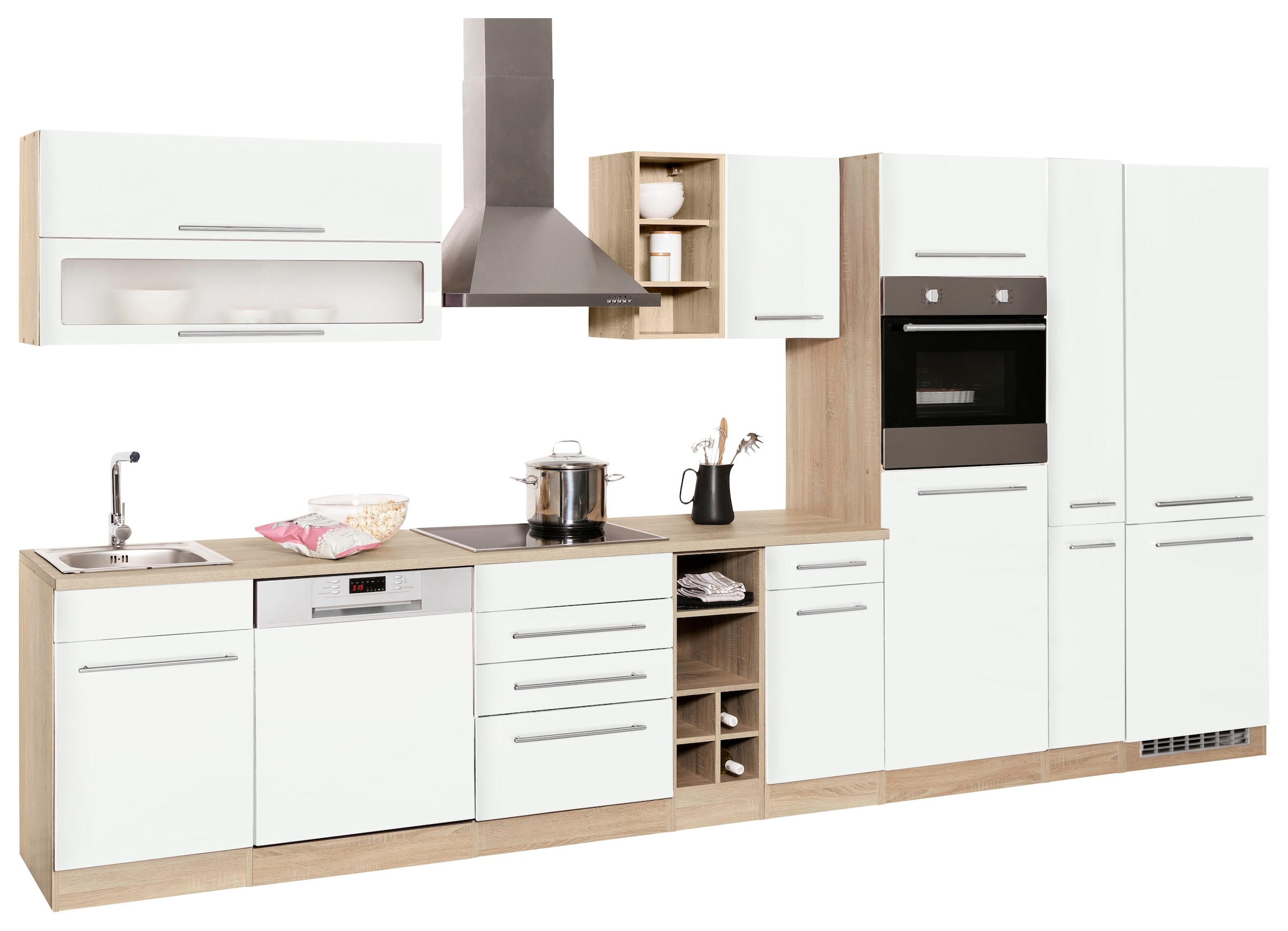 KOCHSTATION »KS-Eton« mit E-Geräten, Breite 390 cm