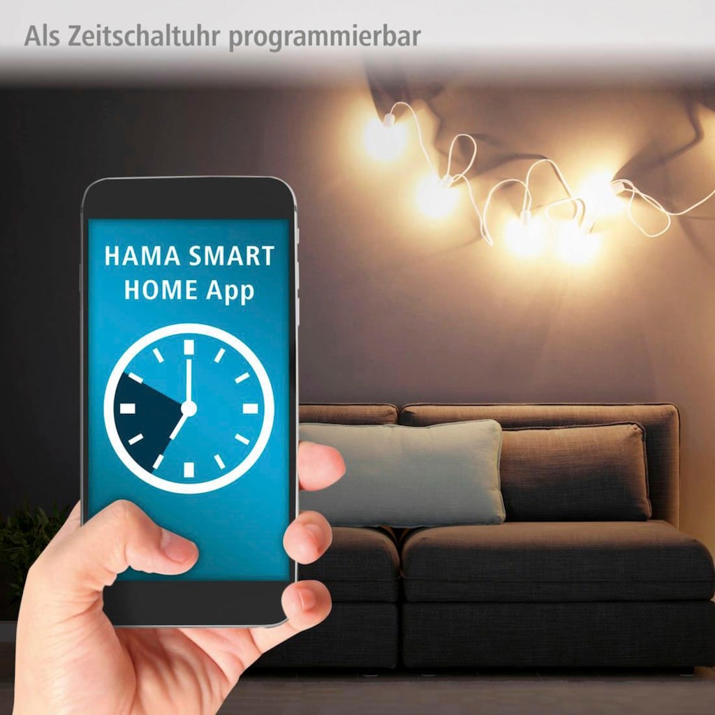 Hama Smarte Vierfach-Steckdosenleiste »WLAN Steckdosenleiste 4-fach schaltbar USB 4-fach 10A Überlastschutz«