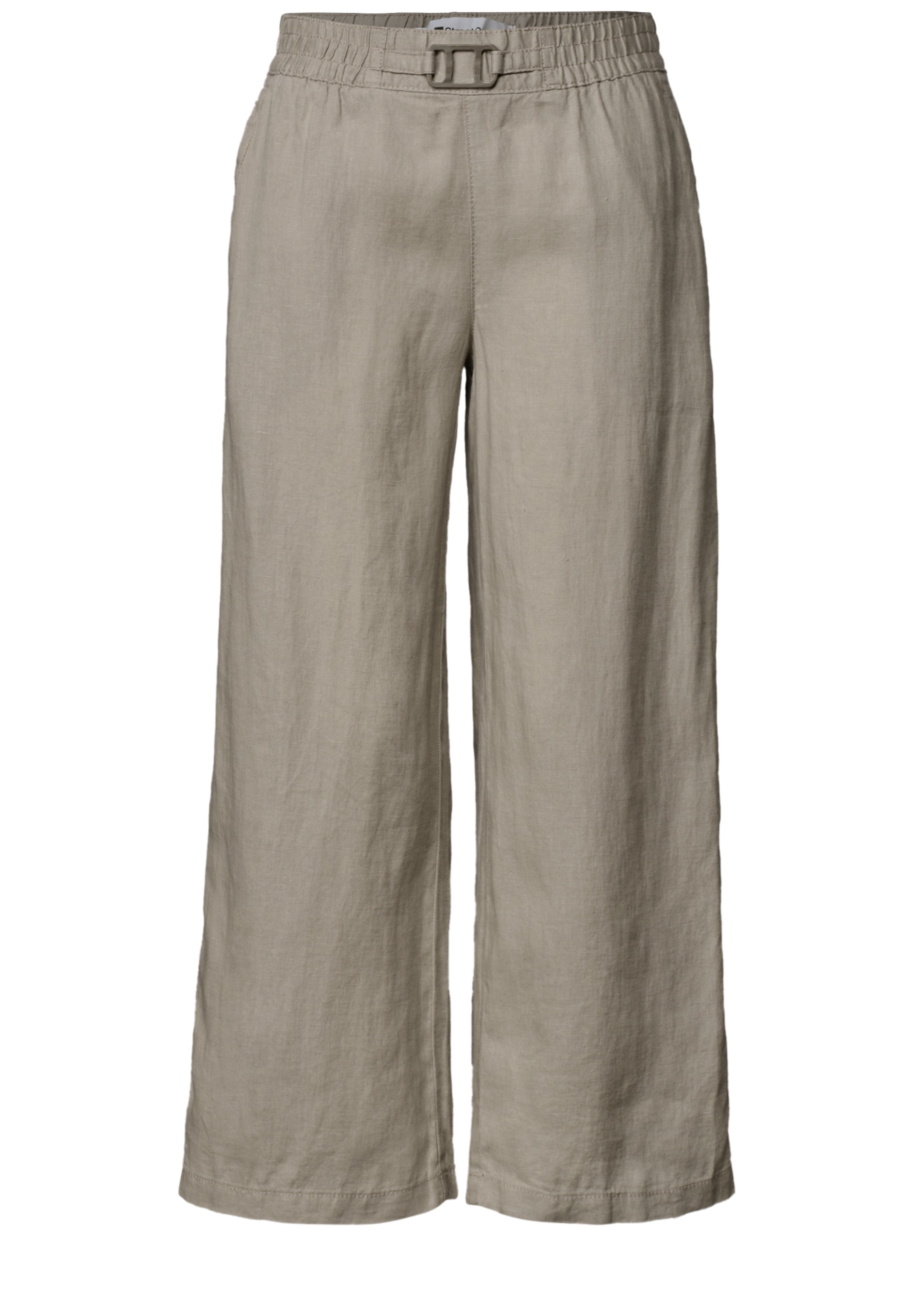 STREET ONE Stoffhose »Style Emee«  Leinenhose mit Schnallendetail