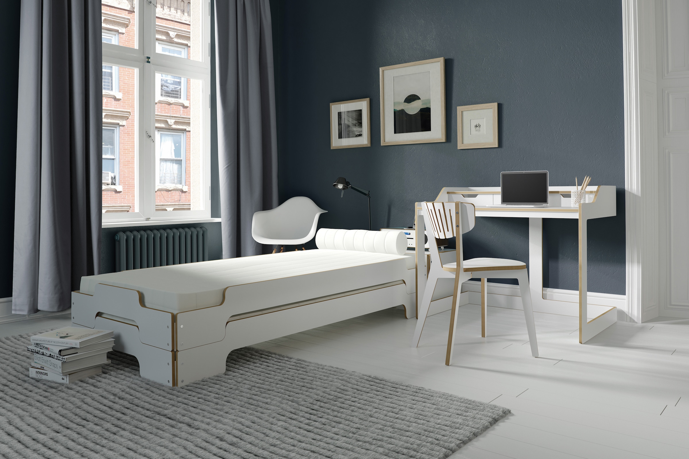 Müller SMALL LIVING Stapelbett »STAPELLIEGE Komfort (eine Liege)«, Komforthöhe 27.5 cm, ausgezeichnet mit dem German Design Award - 2019