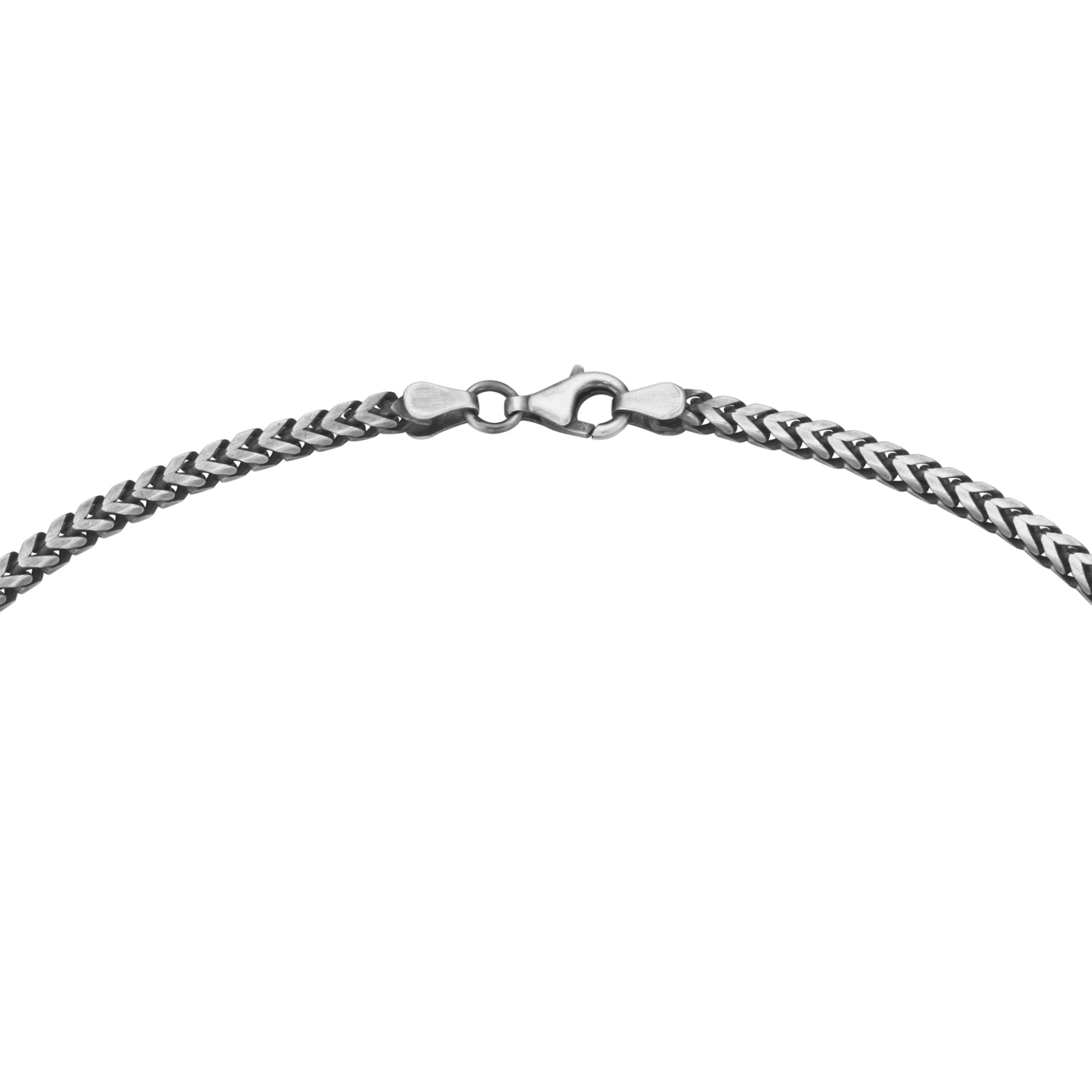 Smart Jewel Silberkette »Kette Fantasiekette 4-kant antik, massiv, Silber 925«
