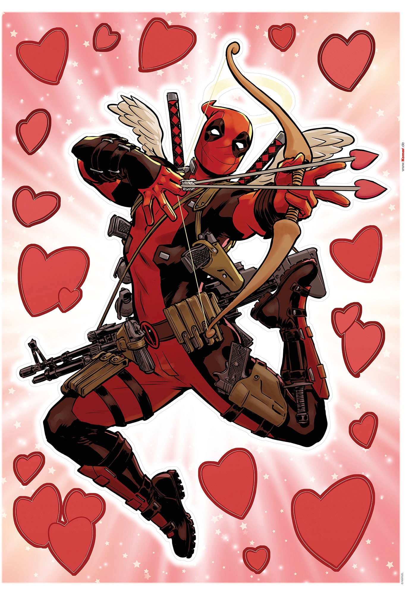 Komar Wandtattoo »Deadpool Lovepool - Größe 50 x 70 cm«, (17 St.), selbstklebend, Wandsticker, Kinderzimmer