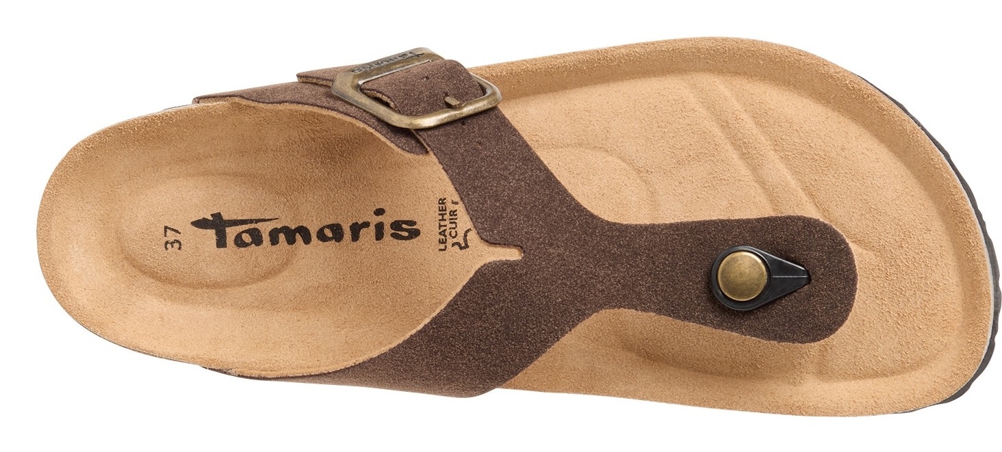 Tamaris Zehentrenner »CORRA«  Sommerschuh, Schlupfschuh mit angenehmen Zehensteg