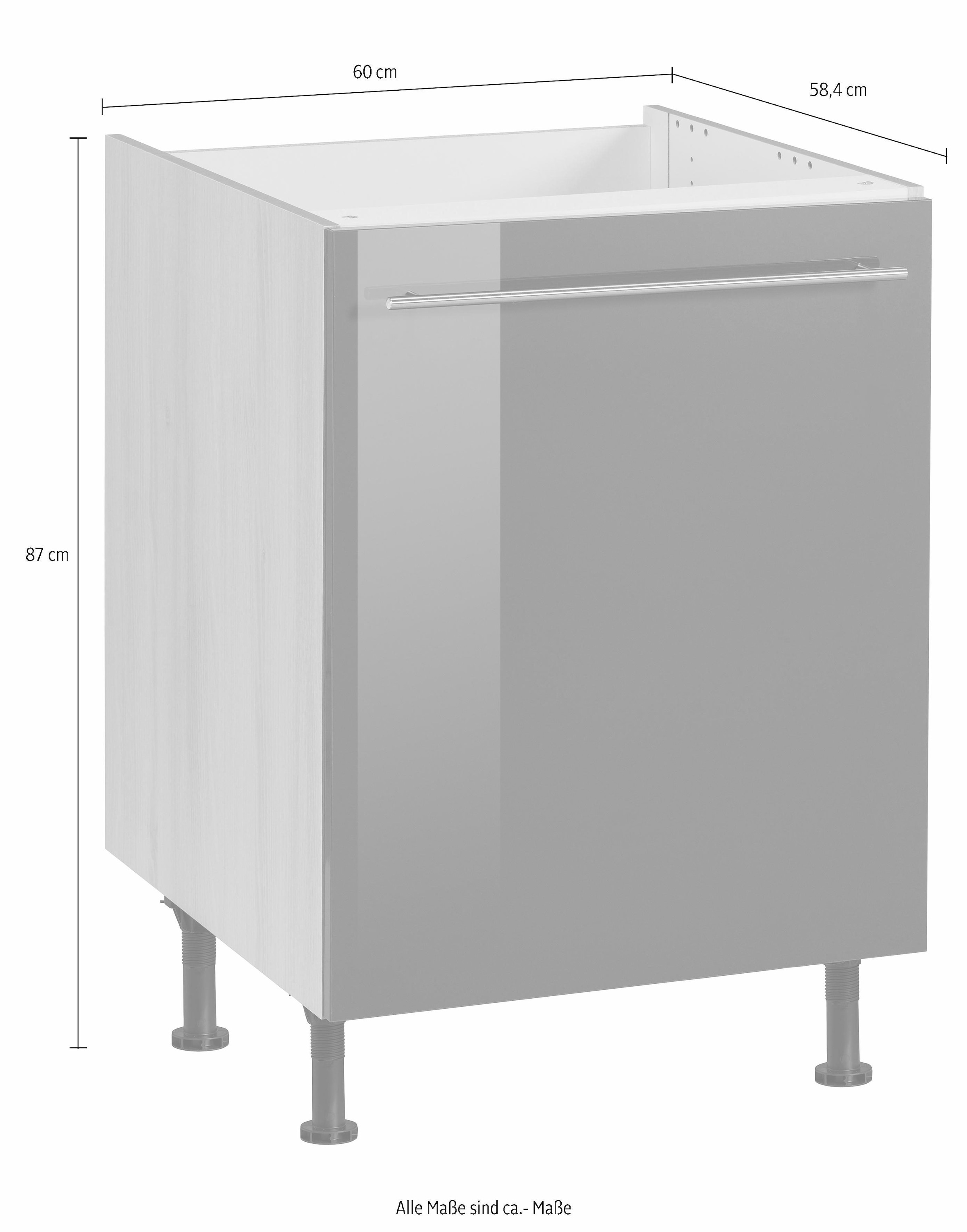 OPTIFIT Spülenschrank »Bern«, 60 cm breit, mit 1 Tür, mit  höhenverstellbaren Füßen, mit Metallgriff im OTTO Online Shop