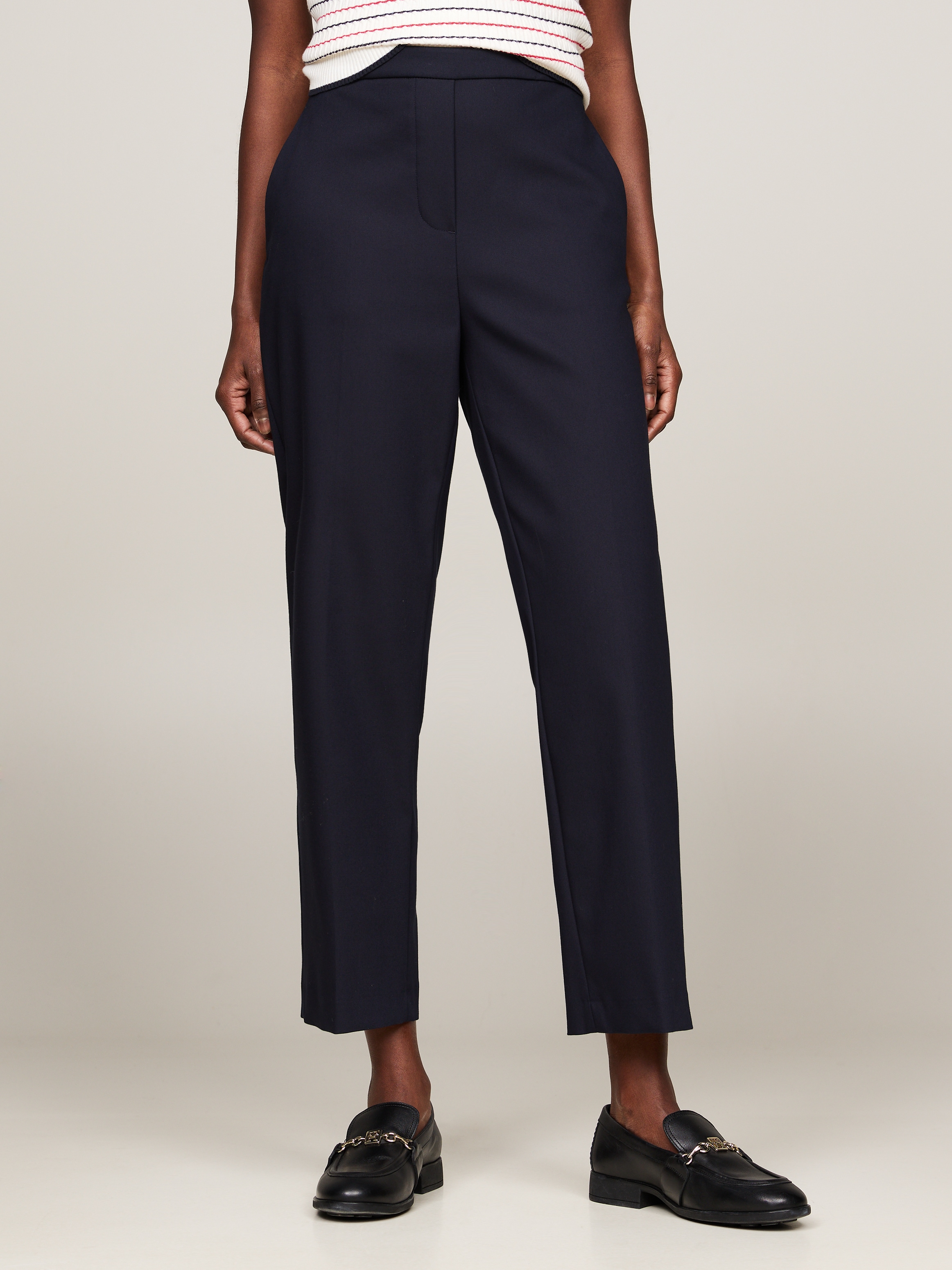 Tommy Hilfiger Chinohose, mit Logostickerei, elastische Pull On Pants