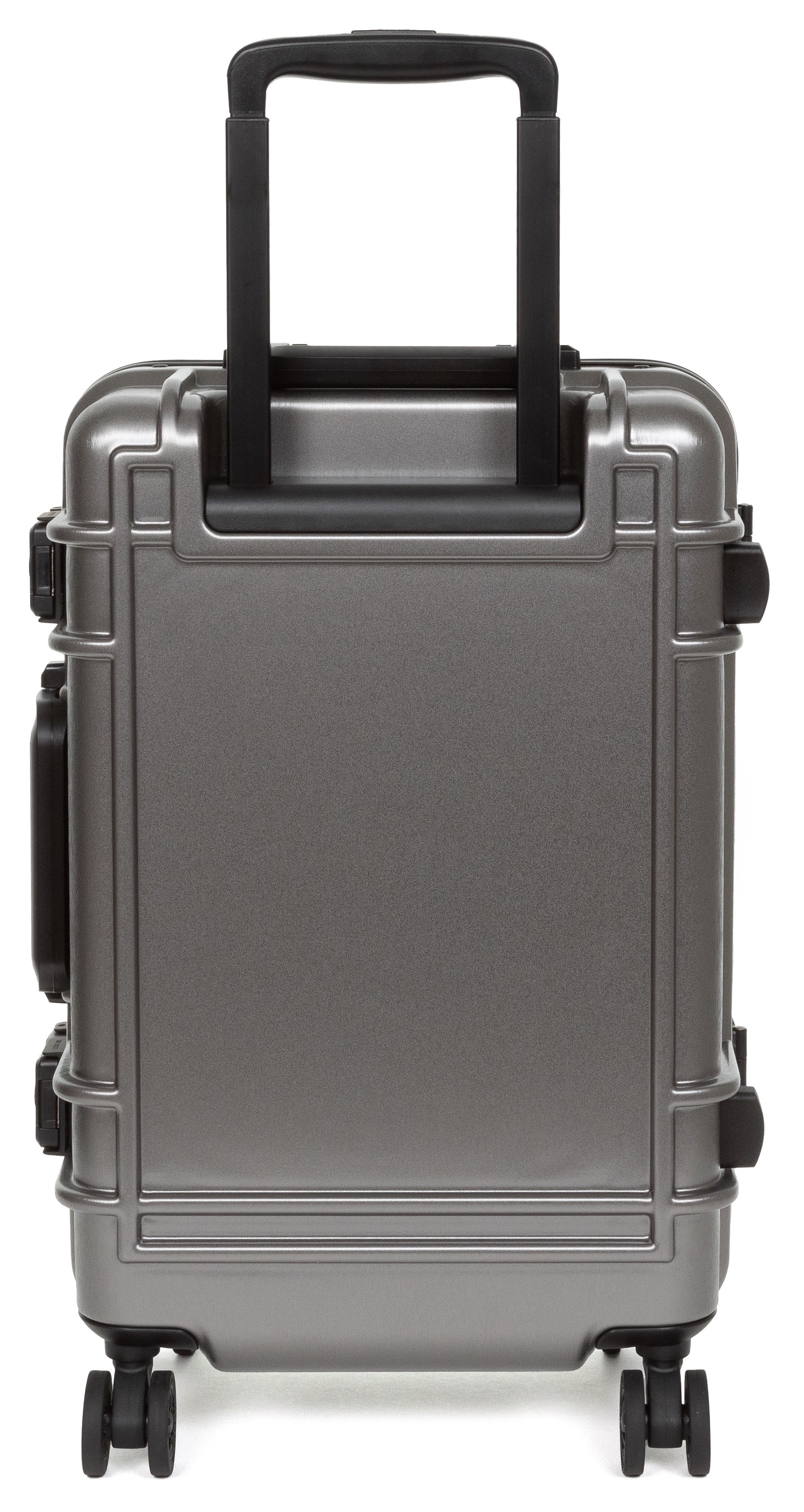 Eastpak Weichgepäck-Trolley »RESIST'R CASE S BRUSHED METAL«, 4 St. Rollen, Reisegepäck Handgepäck-Koffer TSA-Zahlenschloss