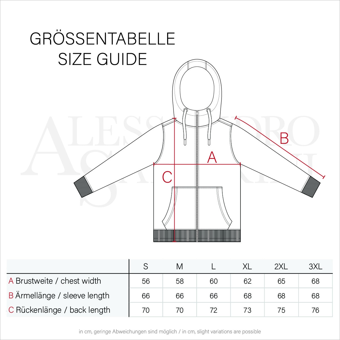 Alessandro Salvarini Sweatjacke »Alessandro Salvarini Herren Sweatjacke AS292«