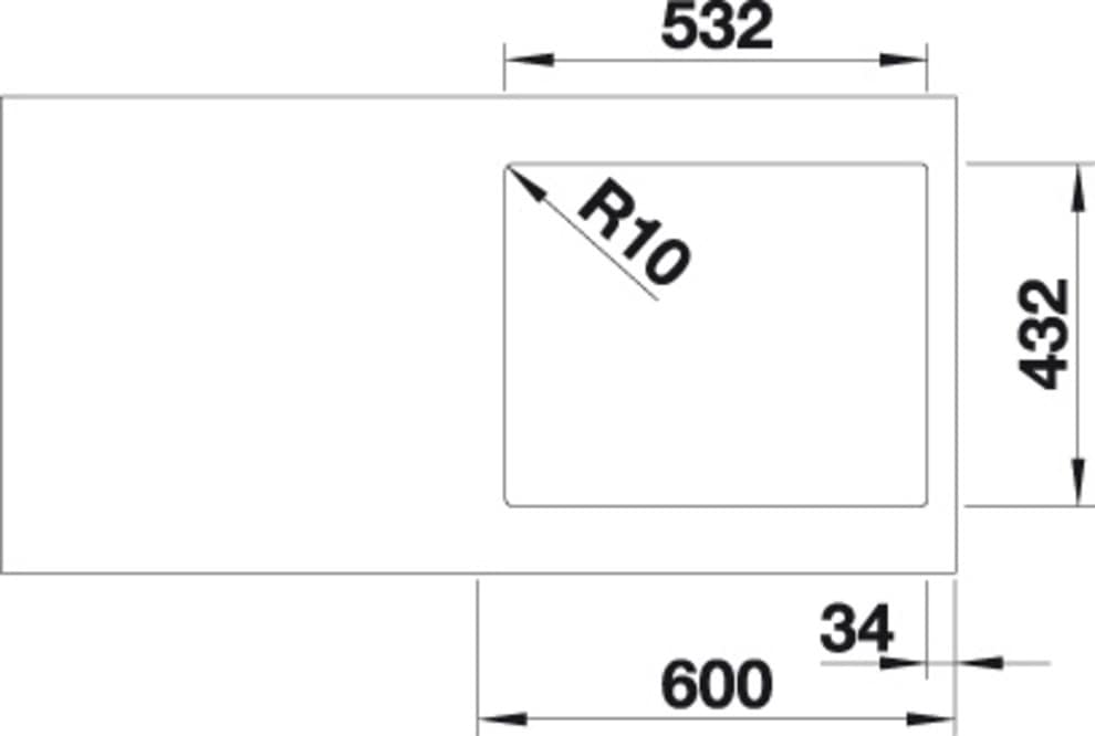 Blanco Granitspüle »SUBLINE 500-IF SteelFrame«, aus SILGRANIT®