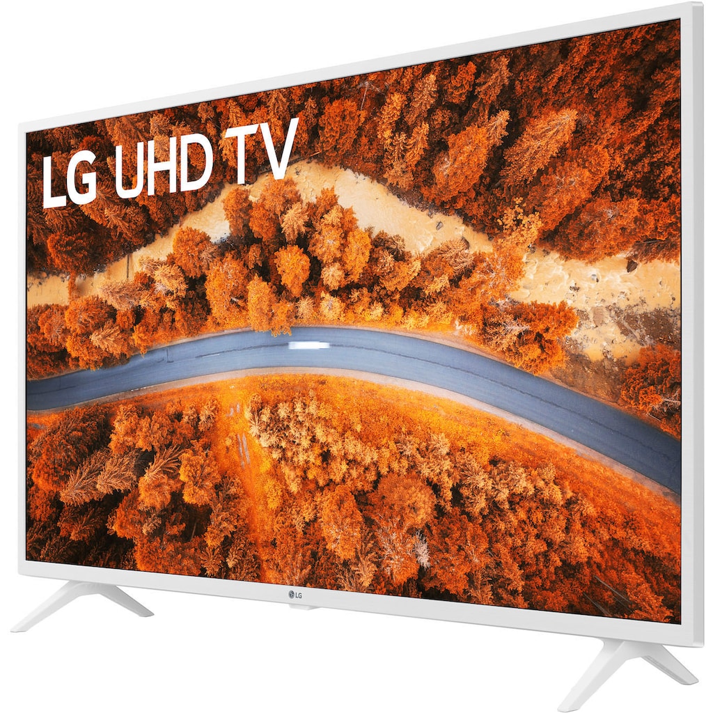 LG LCD-LED Fernseher »43UP76909LE«, 108 cm/43 Zoll, 4K Ultra HD, Smart-TV, LG Local Contrast-Sprachassistenten-HDR10 Pro-LG ThinQ-Weiß-inkl. Magic-Remote Fernbedienung